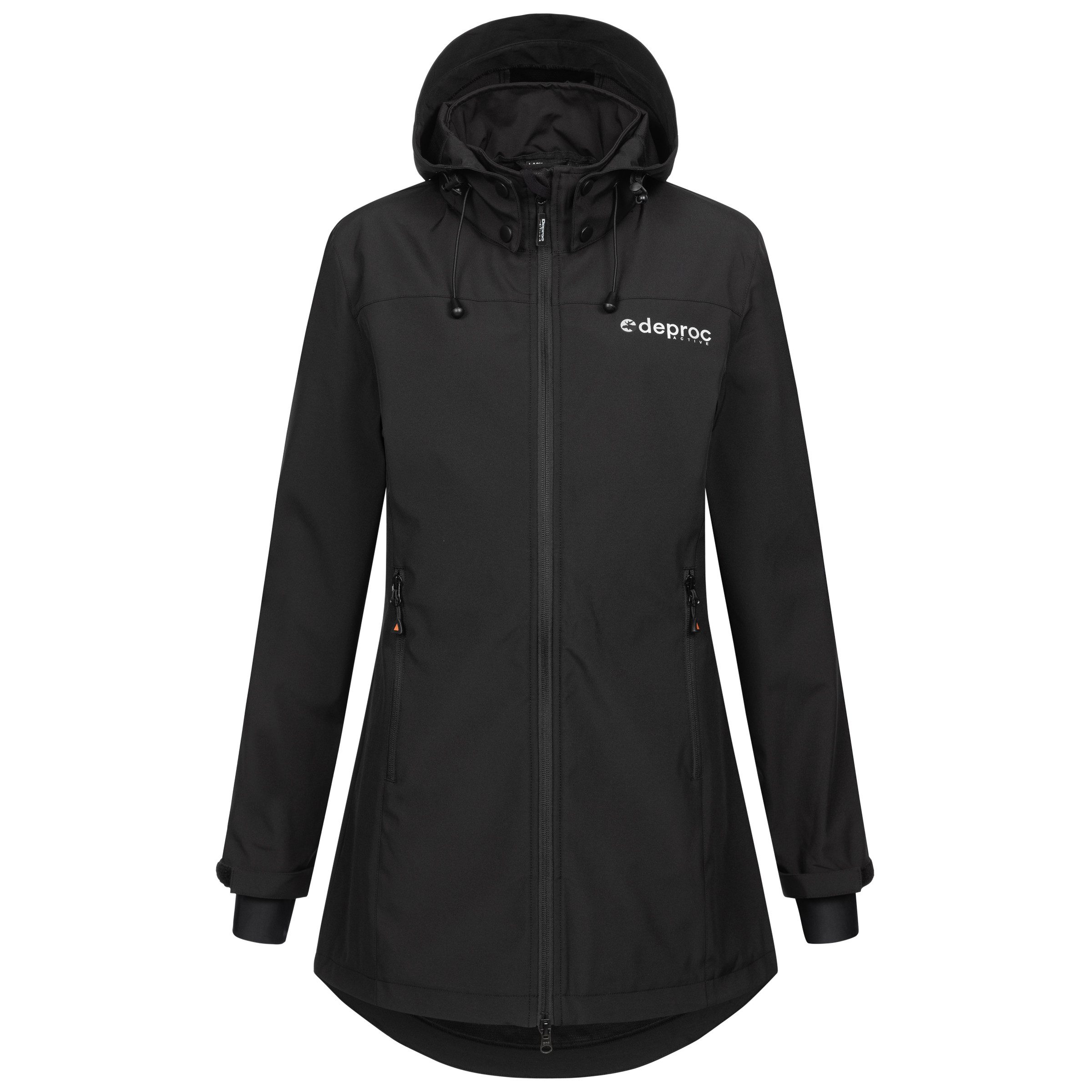 DEPROC Active Softshellmantel CAVELL LONG WOMEN OS Long jacket auch in Groß günstig online kaufen