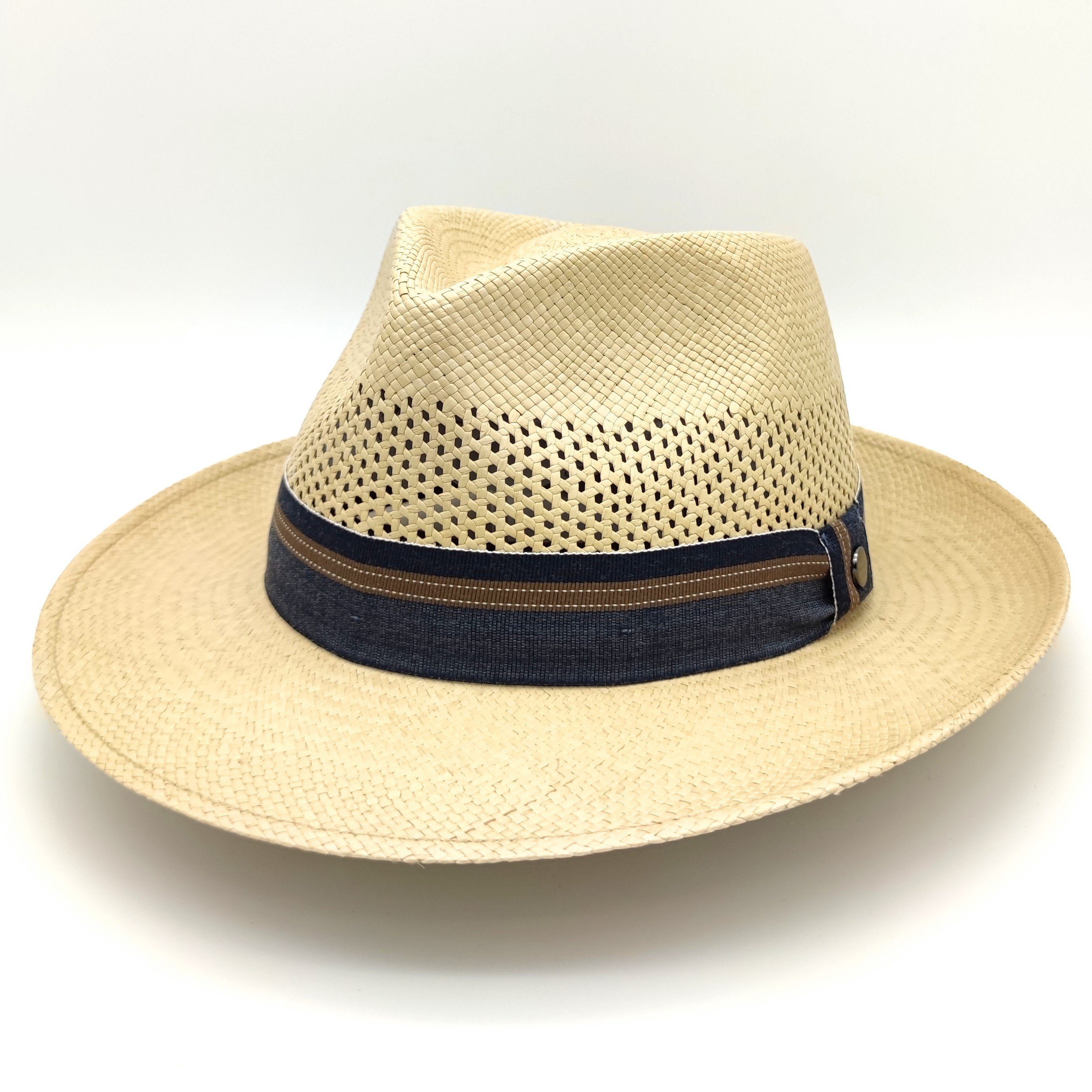 Vintimilla Strohhut Panama Sol ventiliert stone