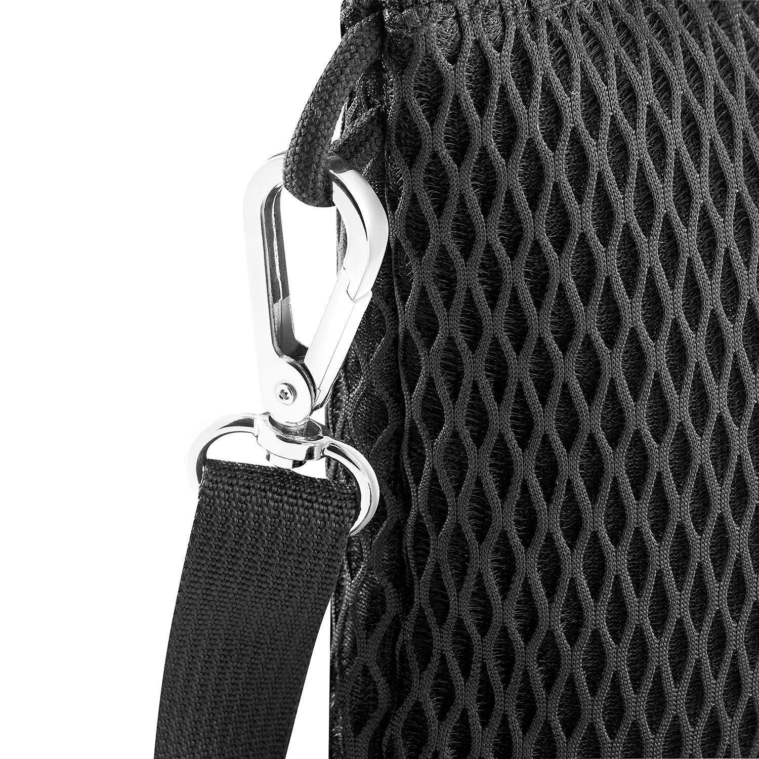 REISENTHEL® Umhängetasche EXTRALITE CASE, Schwarz, Mesh, Polyester, Wasserabweisend, B 25 x H 17 cm