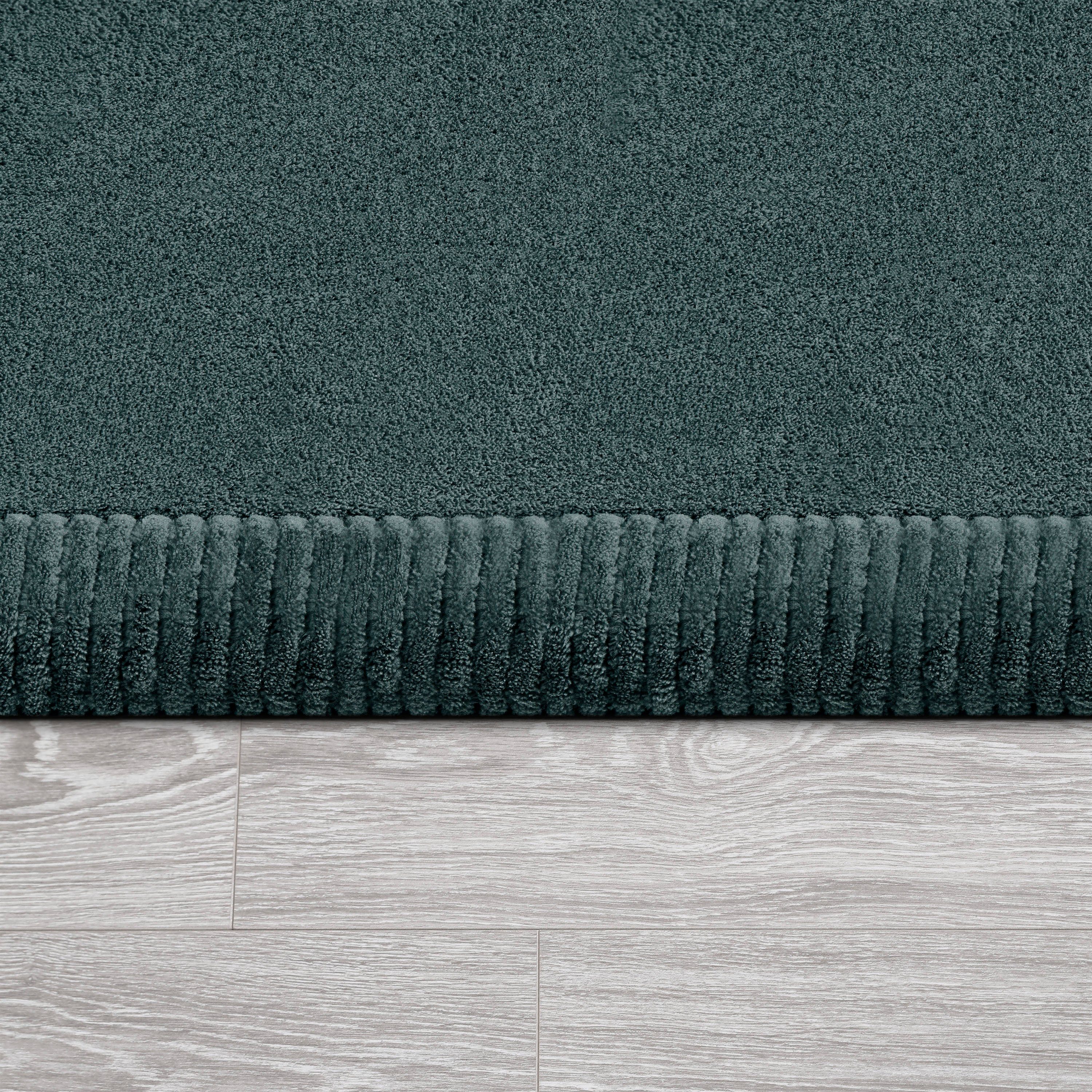 Paco Home Teppich Tatami 475, rund, Höhe: 24 mm, Kurzflor, Uni Farben, mit Memory Foam, waschbar