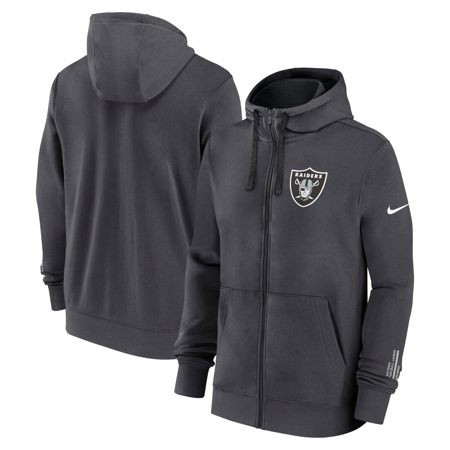 Nike Kapuzenpullover Nike Hoodie Las Vegas Raiders Nike Club FZ