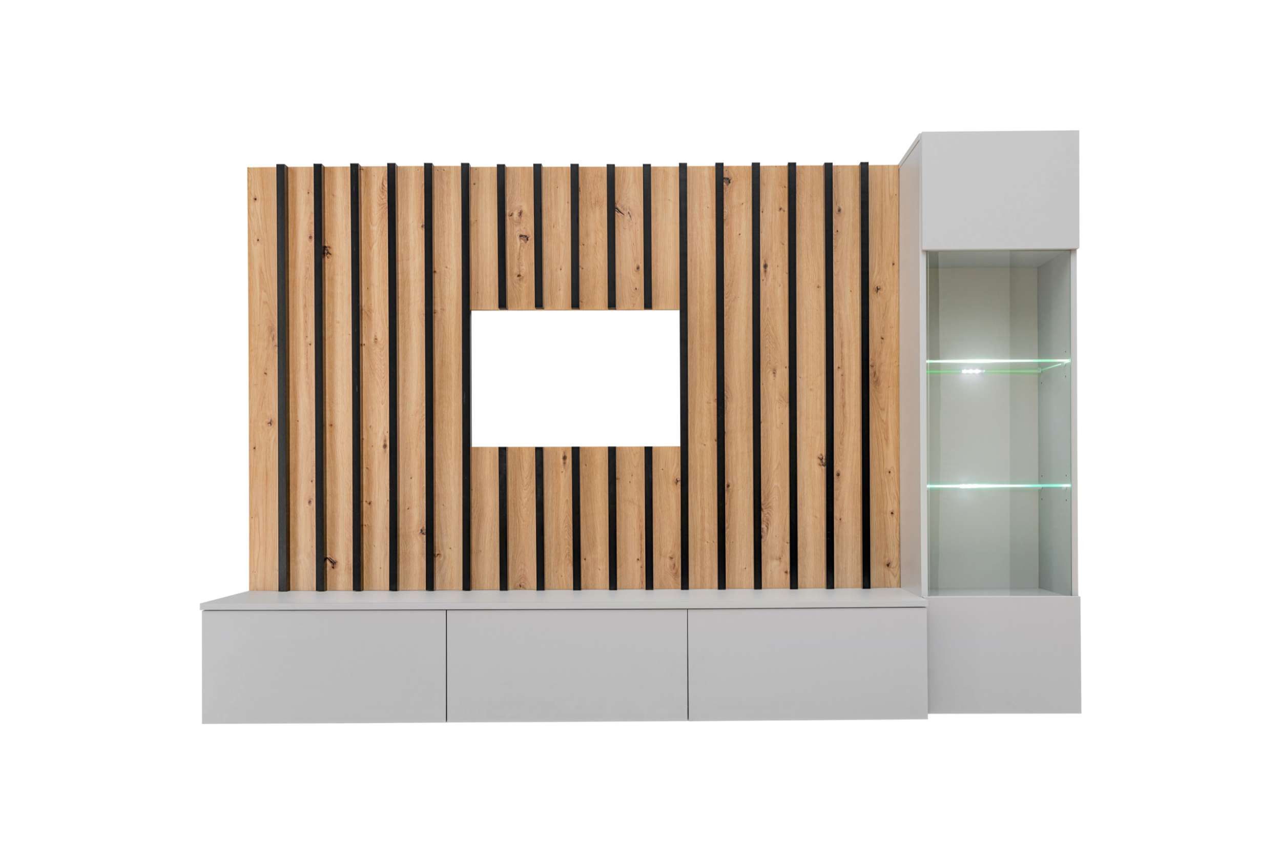 99rooms Wohnwand Vitore, (Wohnzimmer-Set, Wohnmöbel), TV-Lowboard, günstig online kaufen