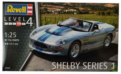 Revell® Modellauto Revell 07039 Modellbausatz Shelby Series 1 im Maßs, Maßstab 1:25, (Revell 07039 Modellbausatz Shelby Series 1 im Maßstab 1:25, Level 4, 116 Teile, 116-tlg., Revell 07039 Modellbausatz Shelby Series)