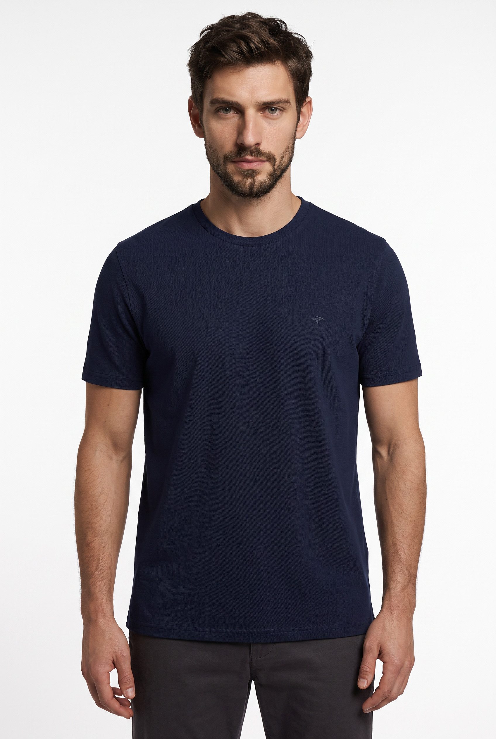 FYNCH-HATTON T-Shirt mit Logo Stickerei