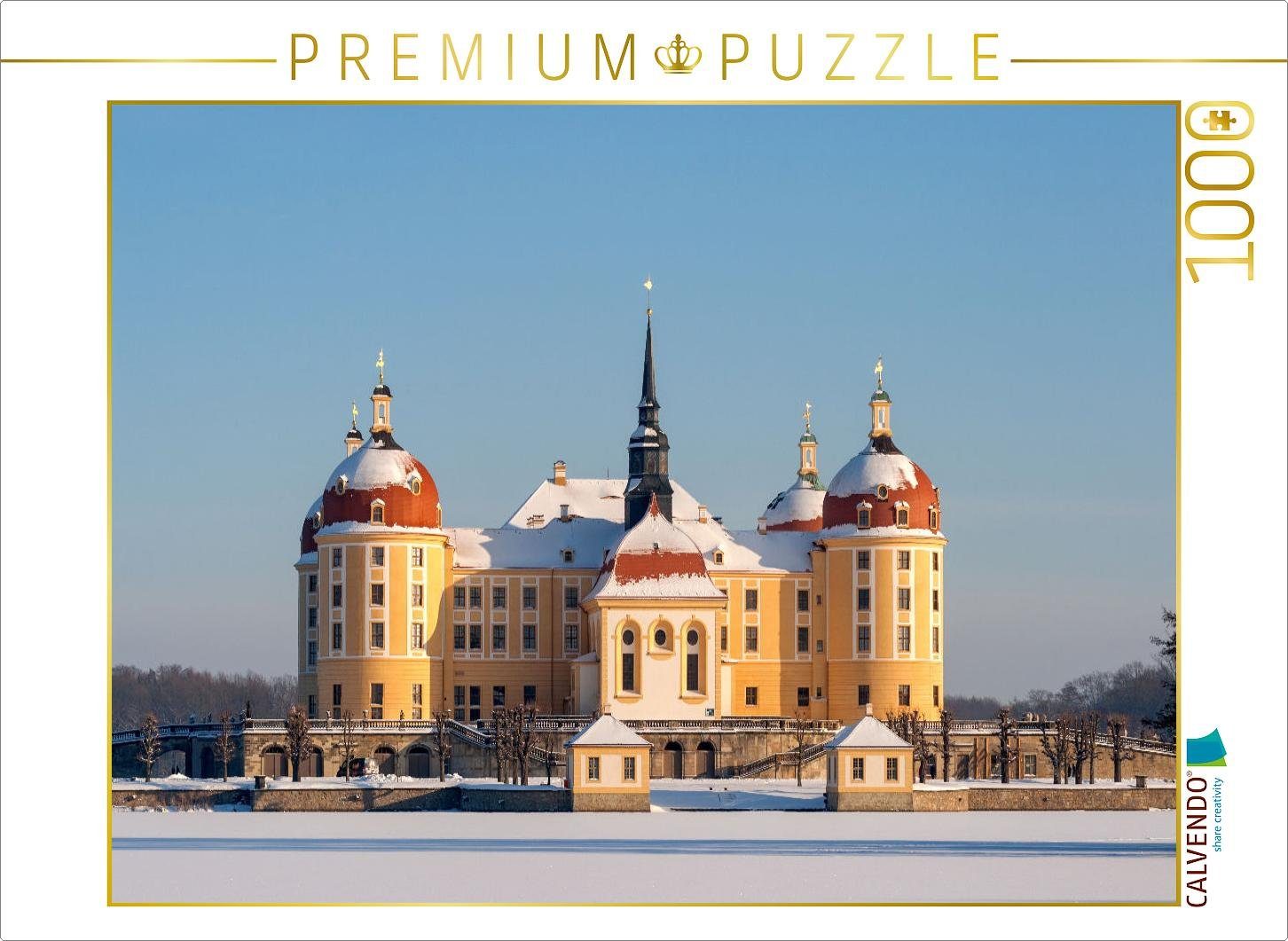 Schloss CALVENDO 64 von Das 1000 Puzzle Puzzle x cm CALVENDO Foto-Puzzle Teile 48 Moritzburg 1000 wkbilder, Puzzleteile Lege-Größe Bild