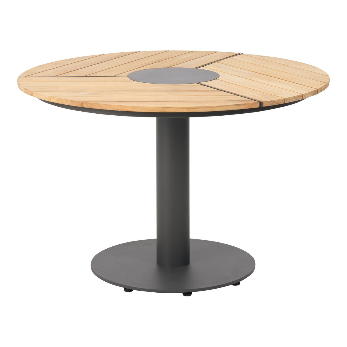 Brafab Esstisch, Massive Teakholzplatte mit Peace-Muster-Design