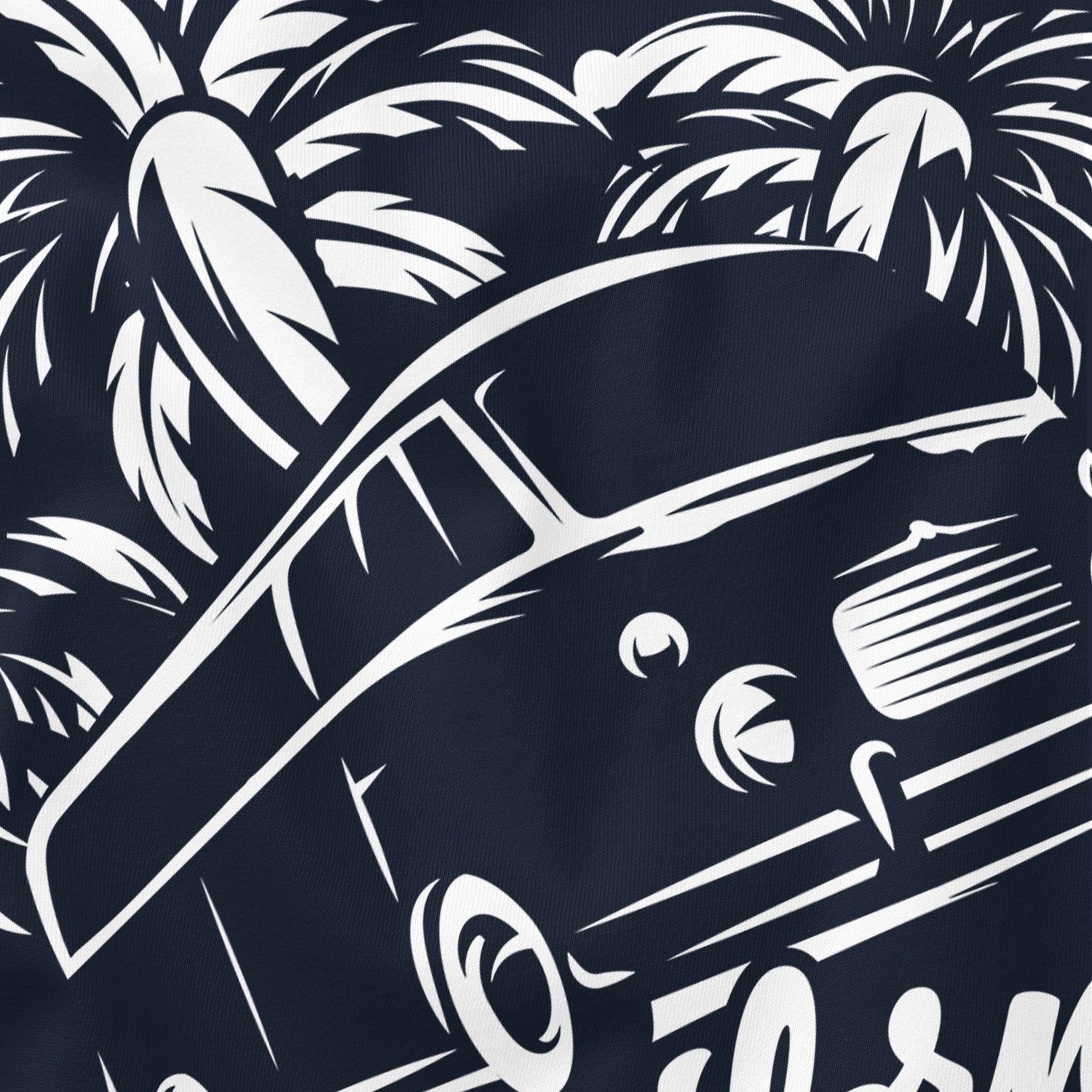 Tanktop California Print Palmen Urlaub Bus Neverless Surf mit Neverless® Tank-Top Retro Herren navy Abenteuer