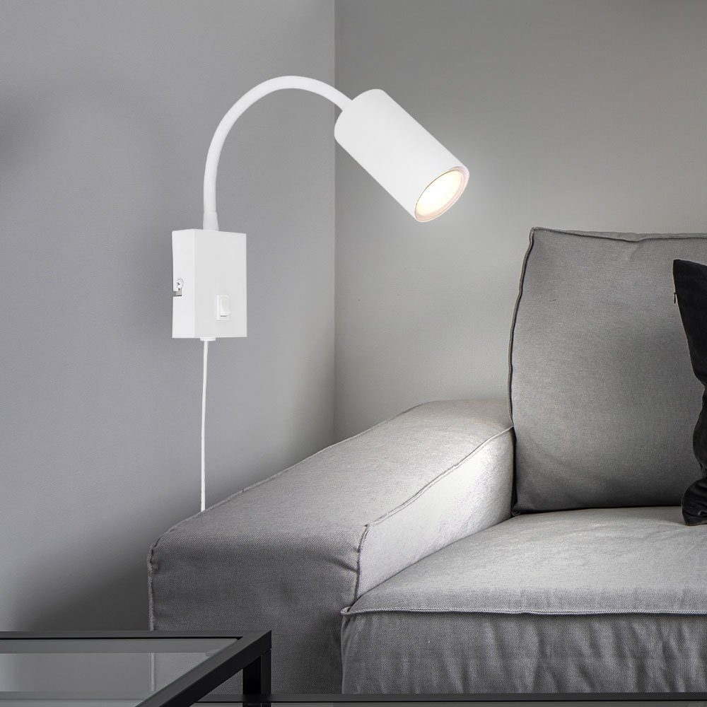 GLOBO LIGHTING Wandleuchte, Leuchtmittel nicht inklusive, Wand- Leselampe für Schlafzimmer Leselampe