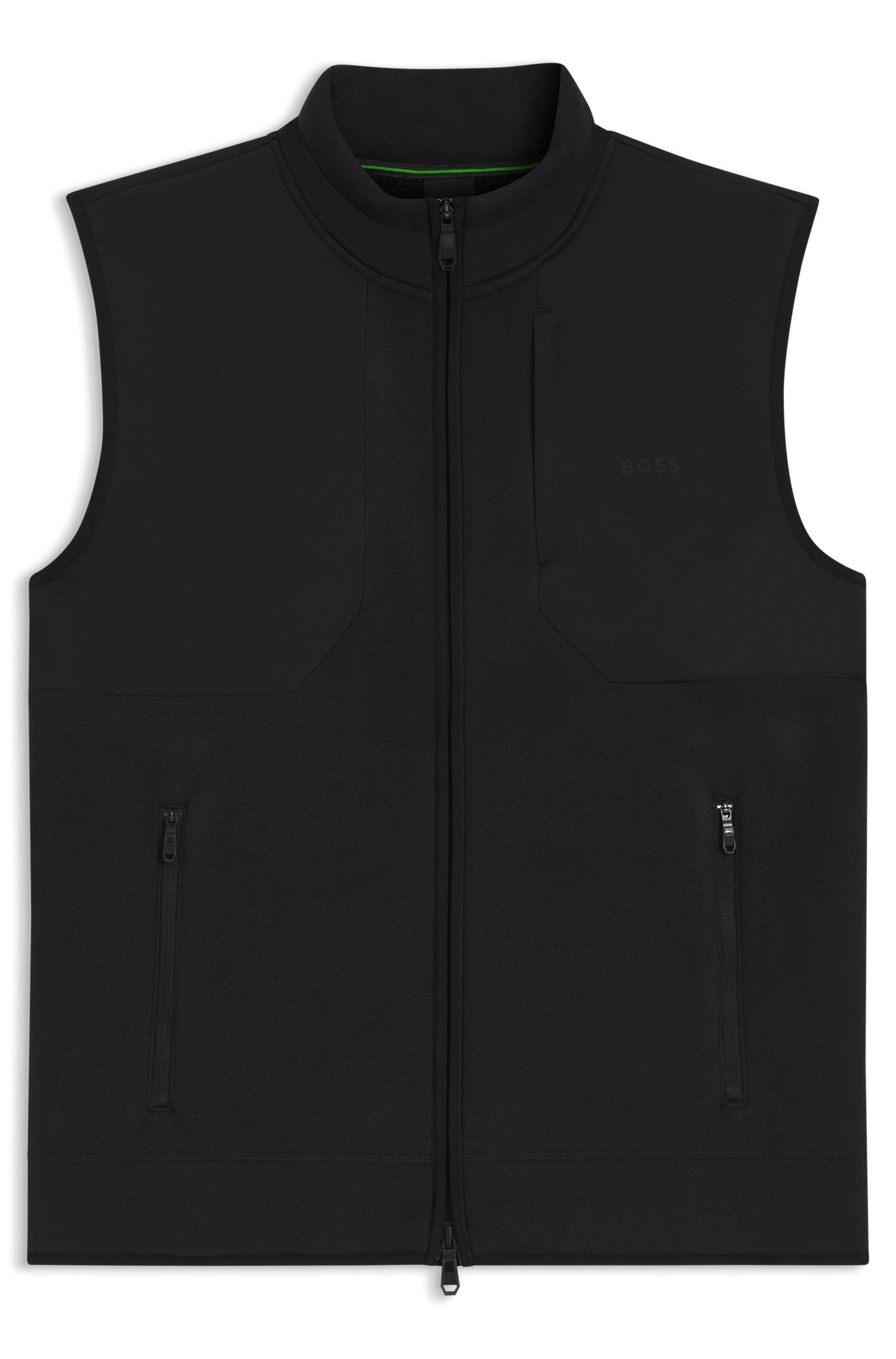 BOSS GREEN Fleeceweste Stehkragen, Relaxed Fit – Bild 4 von 5