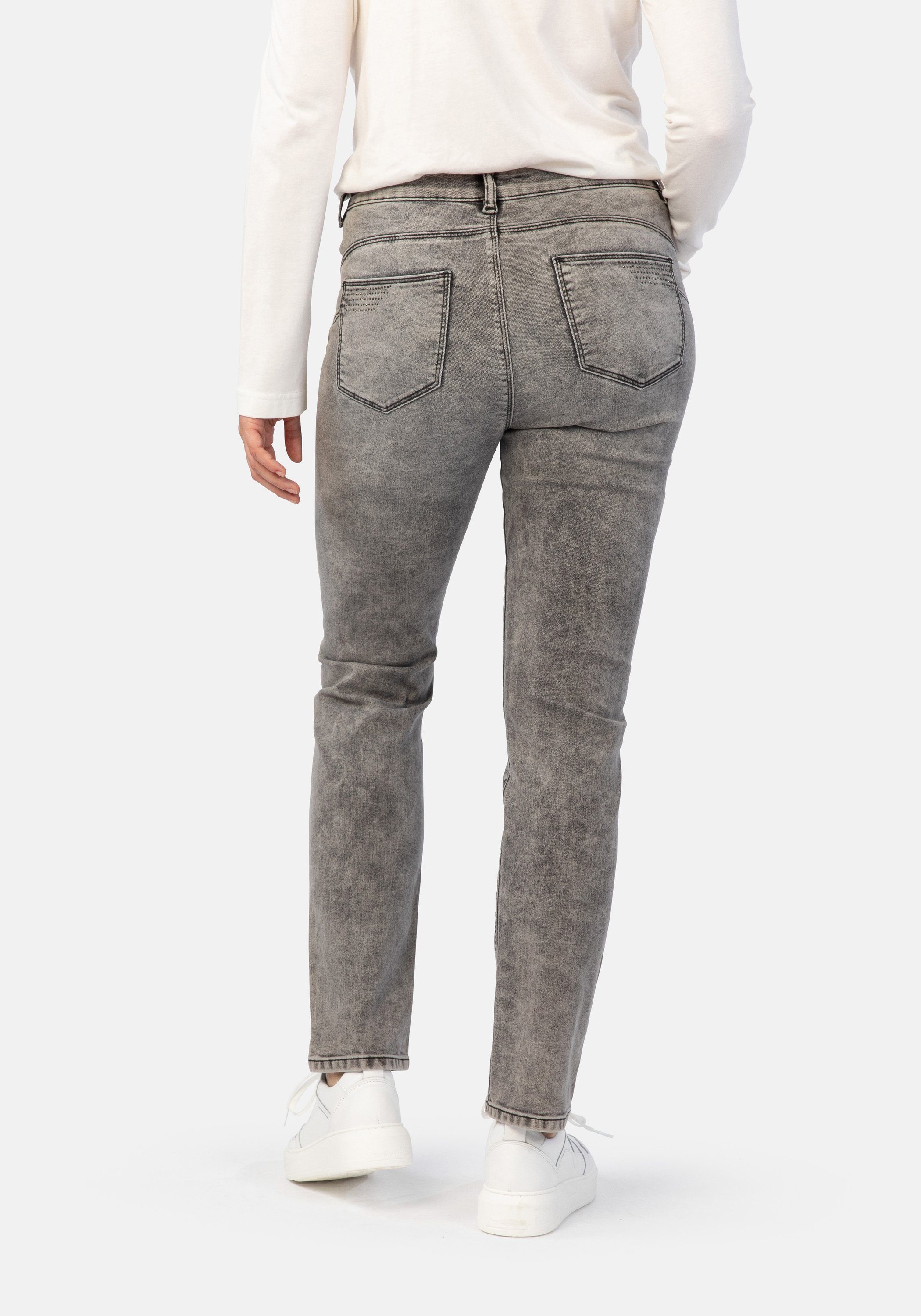 STOOKER (1-tlg) random Fit grey WOMEN Fashion 5-Pocket-Hose Shape Magic Milano