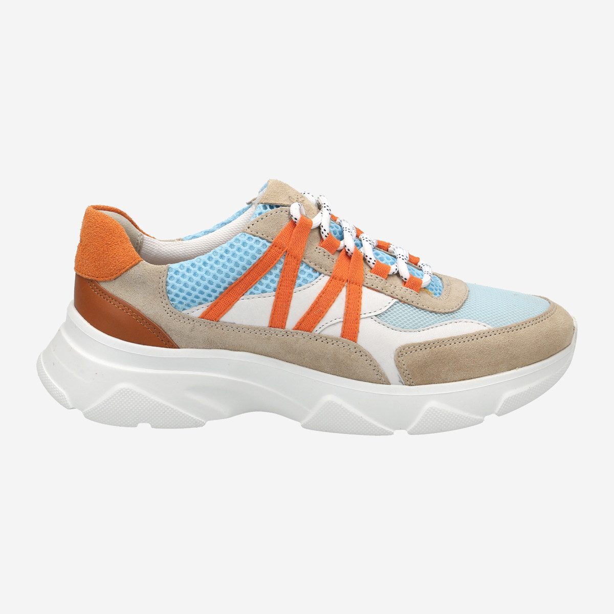 Sioux 68851 LIRANKA-704, Sneaker in Beige kombiniert für Damen Sneaker