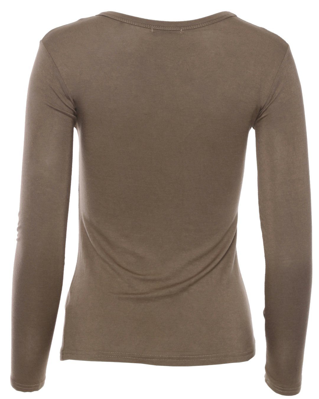 Muse Rundhalsshirt Basic Rundhals Langarmshirt Skinny Fit 1093 günstig online kaufen