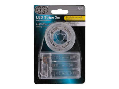 Linder Exclusiv GmbH LED-Streifen, LED Stripe mit 90 warmweißen LEDs 265cm 7mm breit