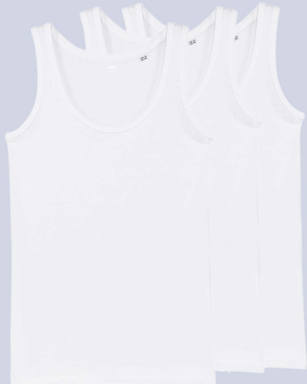 YTWOO Tanktop 3er Pack Tops, Damen, Bio Baumwolle (Spar-Set, 3er Pack Spar-Set)