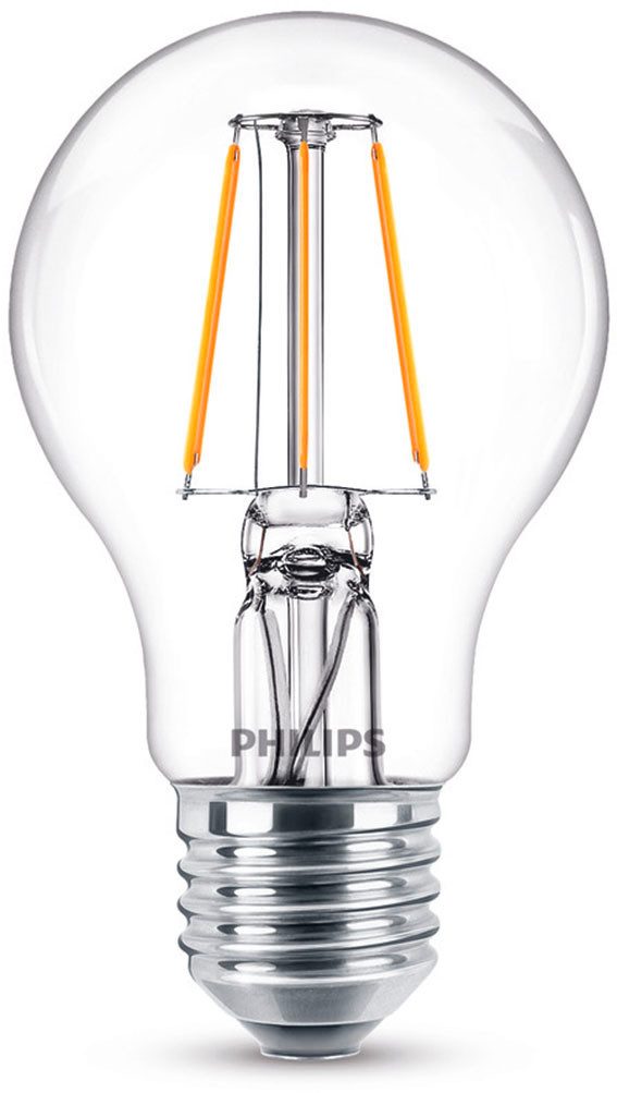 Philips Hue LED-Leuchtmittel LED classic Lampe 40W E27 warmweiß 470lm 2er Pack, E27