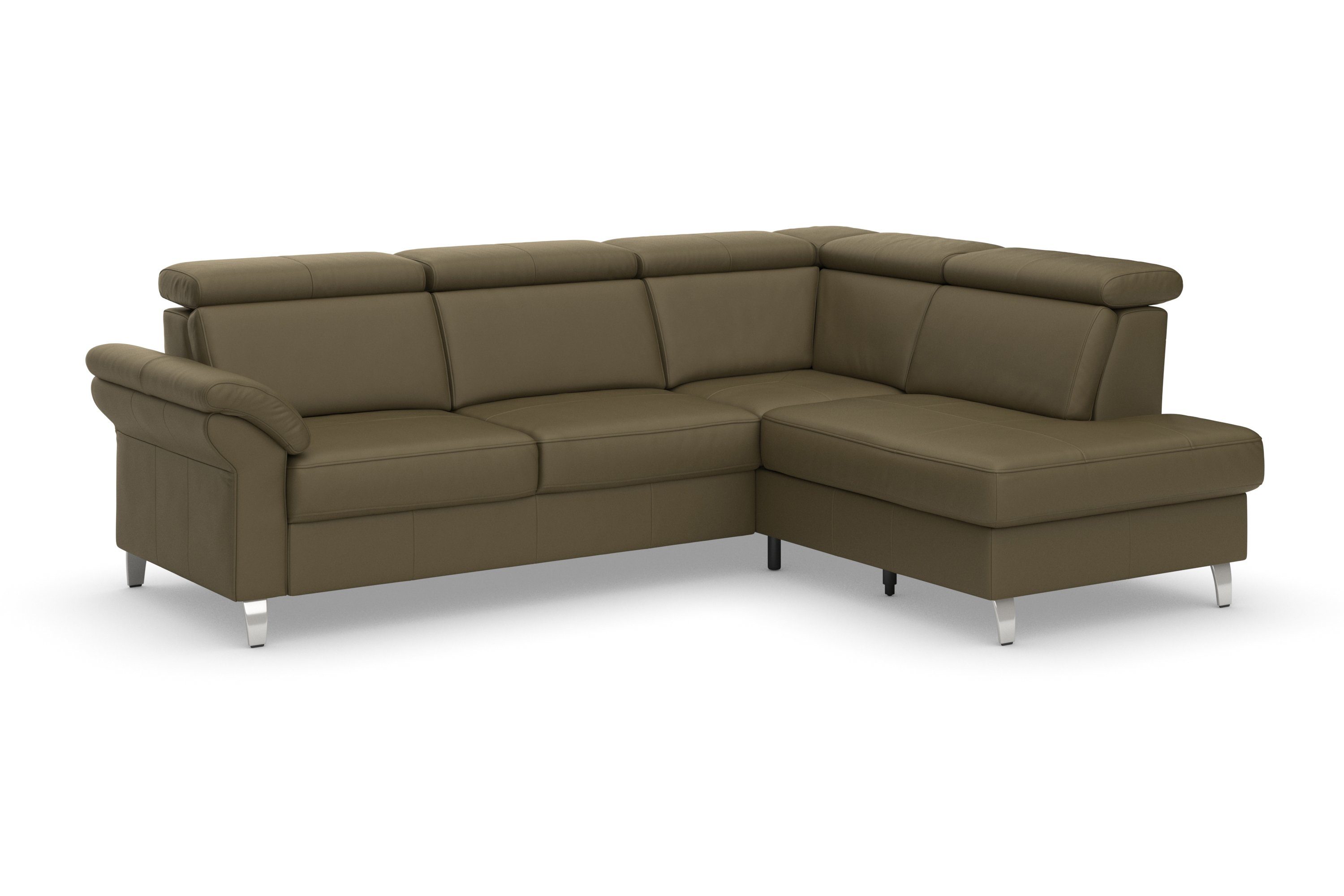sit&more Ecksofa Arngast L-Form, inklusive Kopfteilverstellung und Federkern