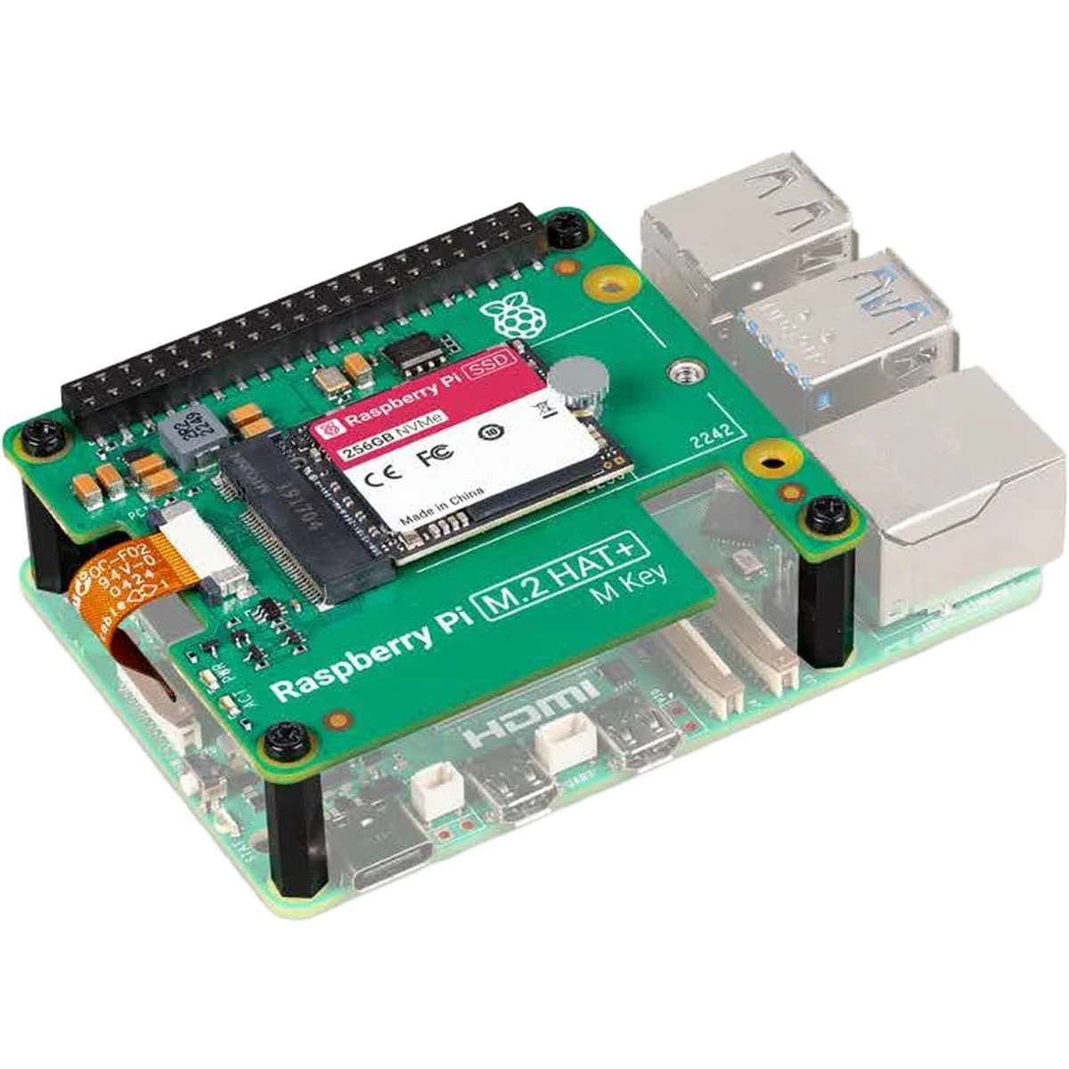 Raspberry Pi RASPBERRY Pi SSD Kit 512GB für Pi5 SSD 512GB NVMe + Platine interne SSD