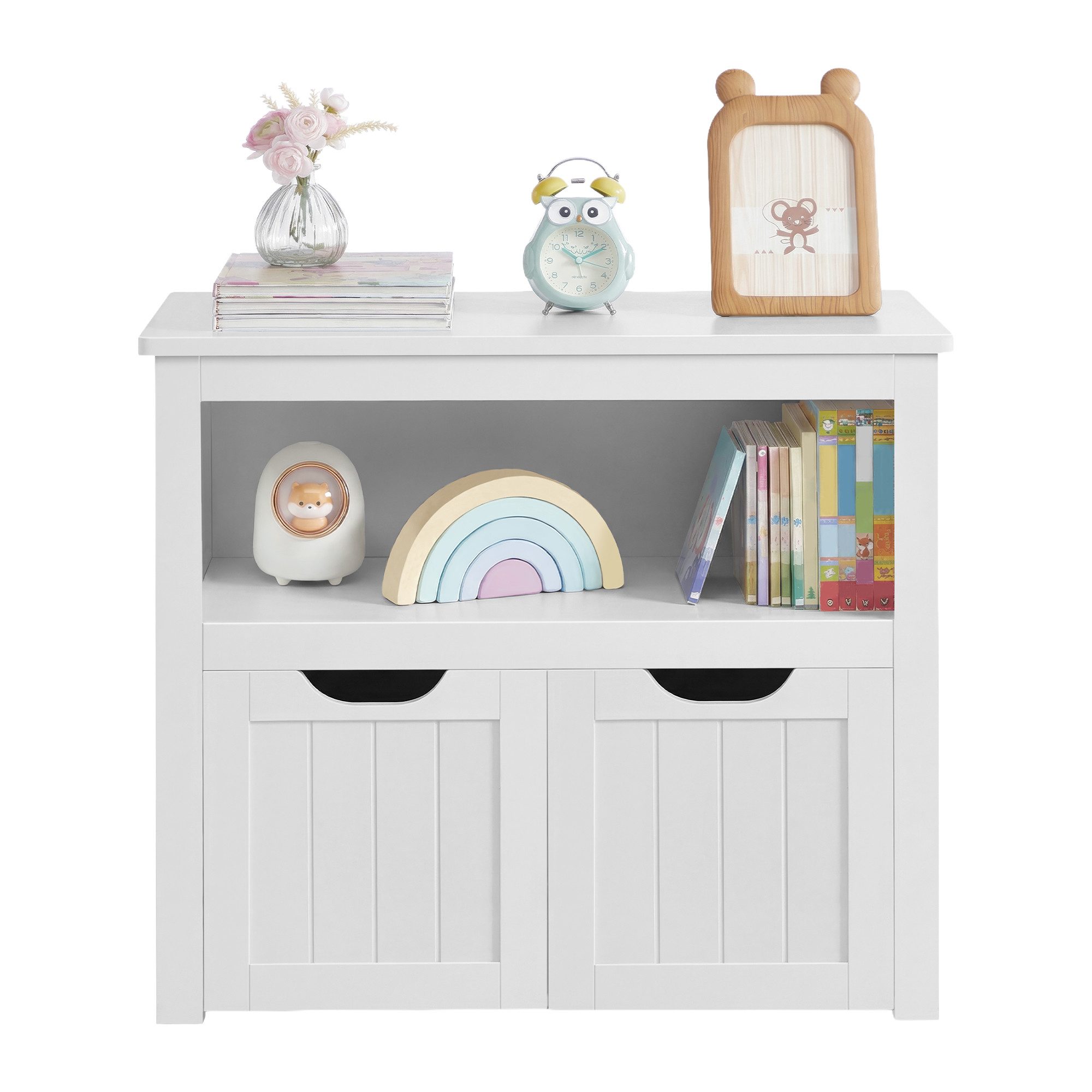 VASAGLE Kinderregal, Bücherregal Kinder, Spielzeugregal, mit Rollen. Reduzierter Preis € 59,99. Unverbindliche Preisempfehlung € 77,99