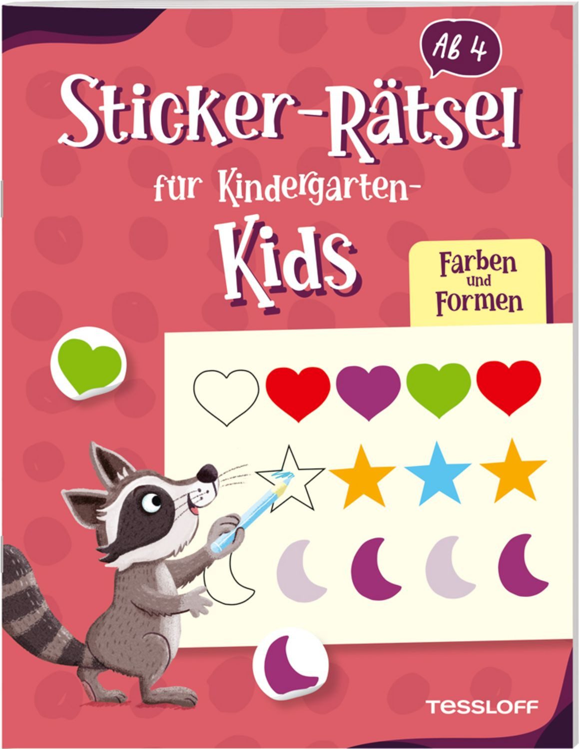 Sticker-Rätsel für Kindergarten-Kids. Farben und Formen / Christine Thau