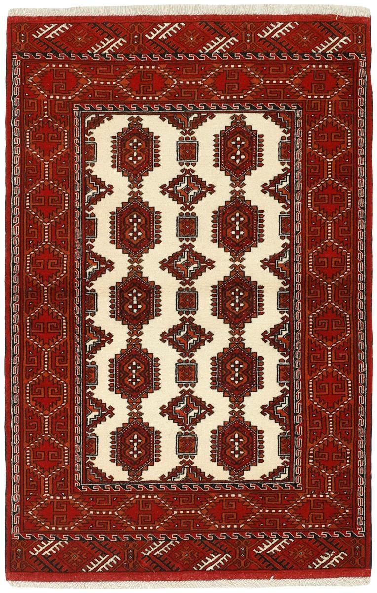 Orientteppich Turkaman 104x157 Handgeknüpfter Orientteppich / Perserteppich, Nain Trading, rechteckig, Höhe: 6 mm