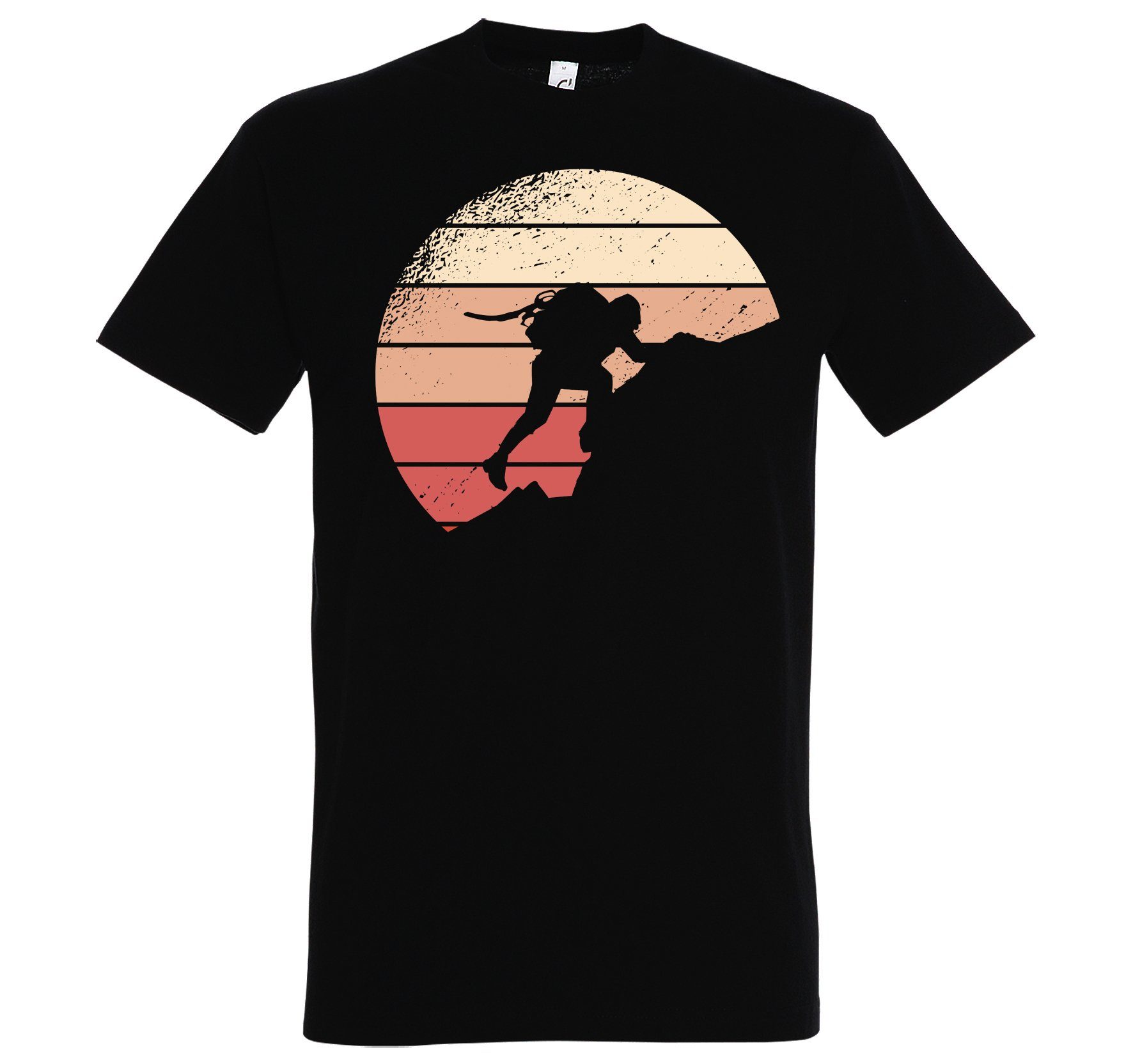 Youth Designz T-Shirt Mountain Herren Shirt mit lustigem Bergsteiger Frontprint