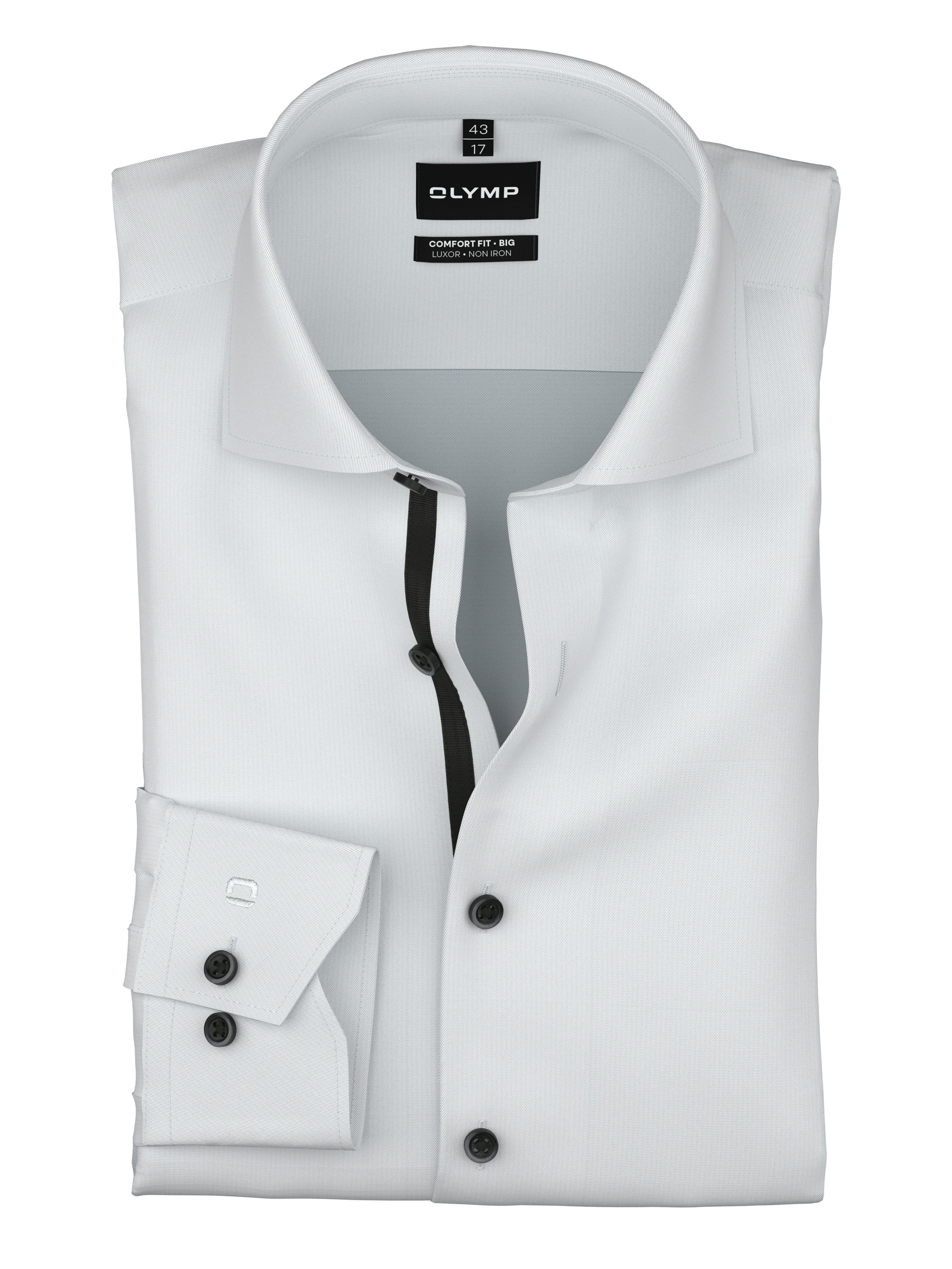 OLYMP Langarmhemd Businesshemd, Big & Tall, unifarben, New Kentkragen
