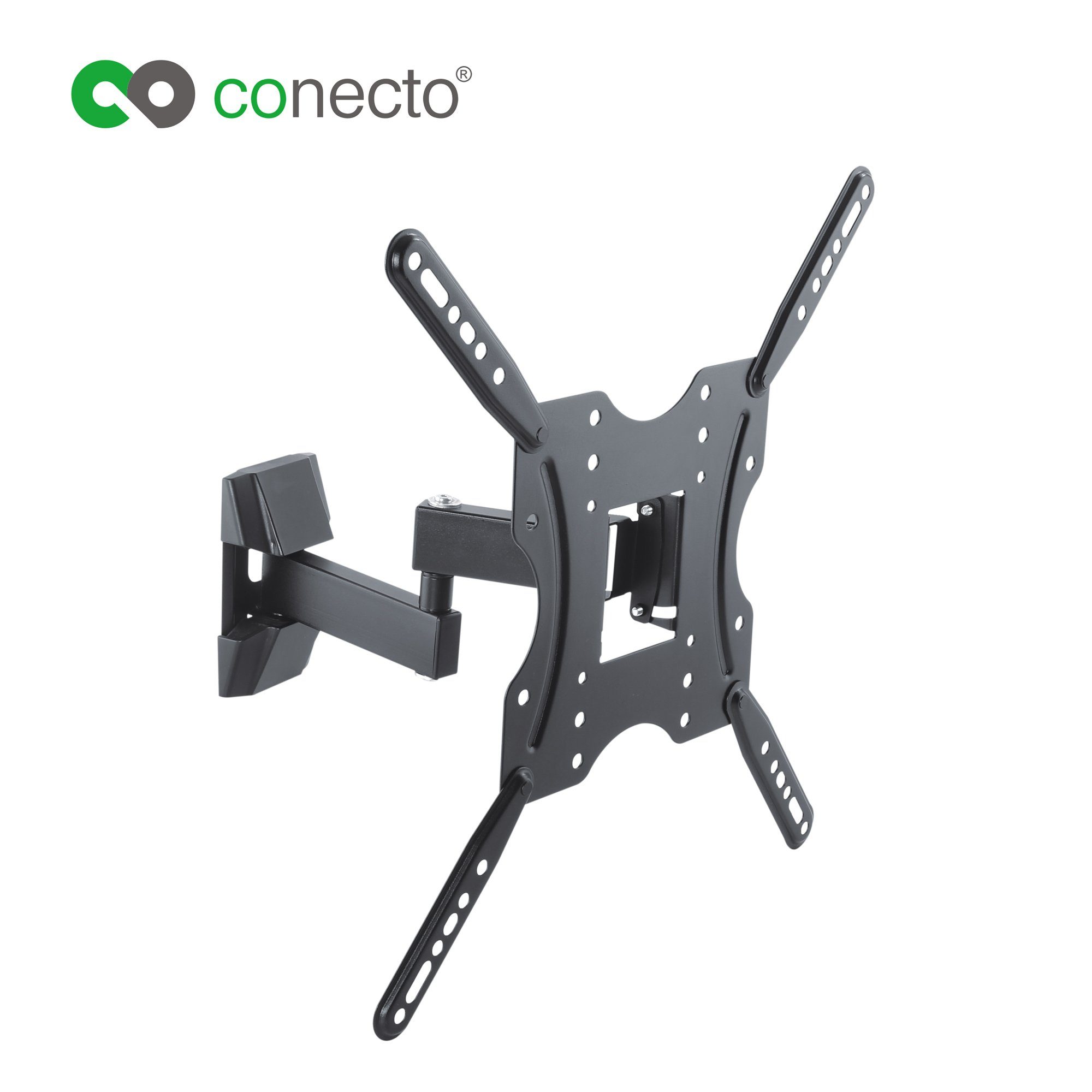 conecto TV-Wandhalterung TV Wandhalter für LCD LED Fernseher & Monitor, (bis 55 Zoll, neigbar, schwenkbar)