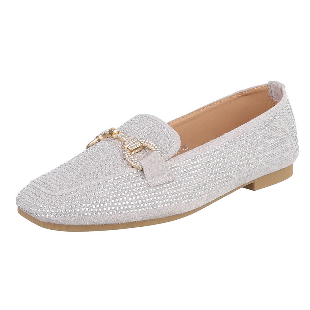 Ital-Design Loafers mit Glitzerdetails für Damen – Eleganter Komfort Slippe günstig online kaufen