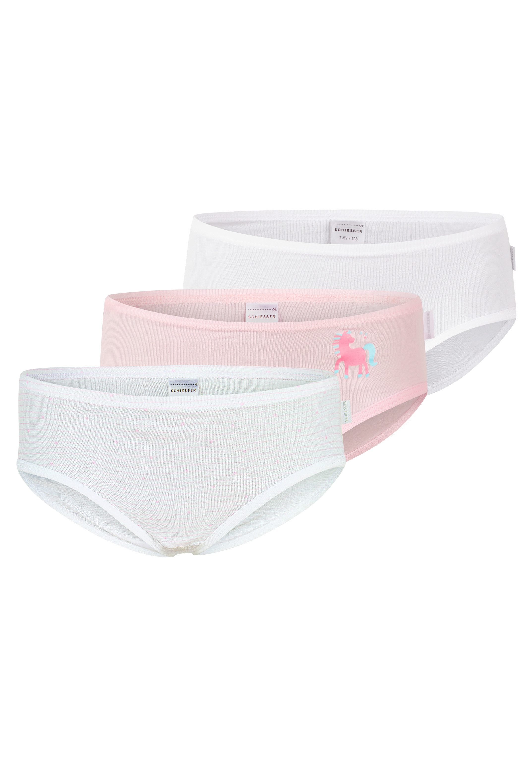 Hüftslip 3er Pack Kids Girls Feinripp Organic Cotton