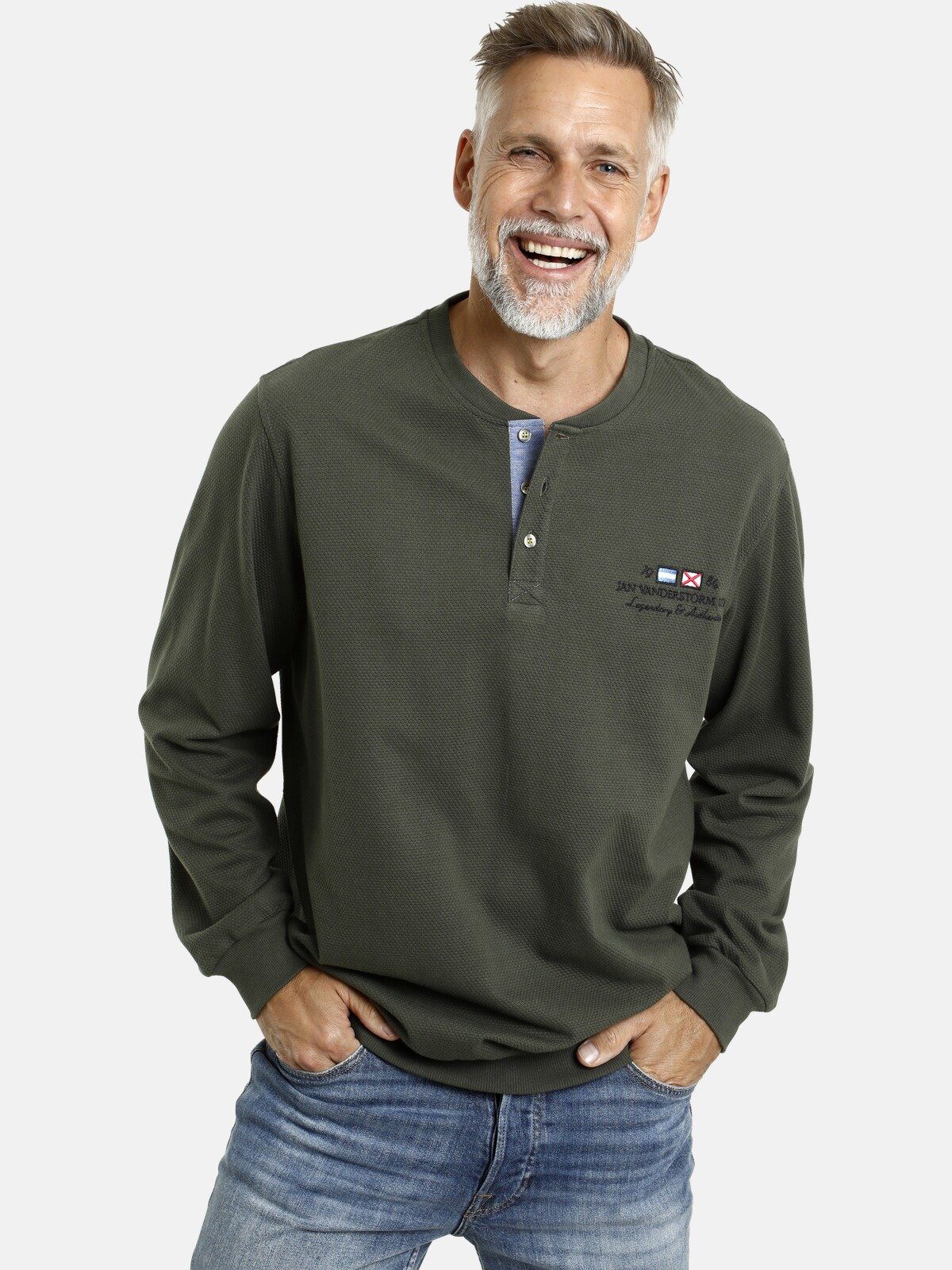 Jan Vanderstorm Sweatshirt VILJAR +Fit Kollektion, günstig online kaufen