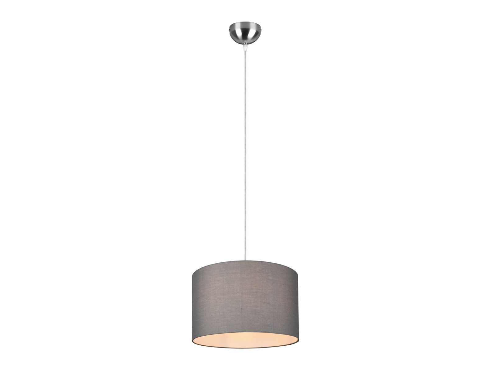 TRIO Leuchten LED Pendelleuchte einflammig mit Stoff Lampenschirm Ø 40cm, Dimmfunktion, LED wechselbar, Warmweiß, Esszimmerlampe für Esstisch hängend, Designklassiker Hängelampe