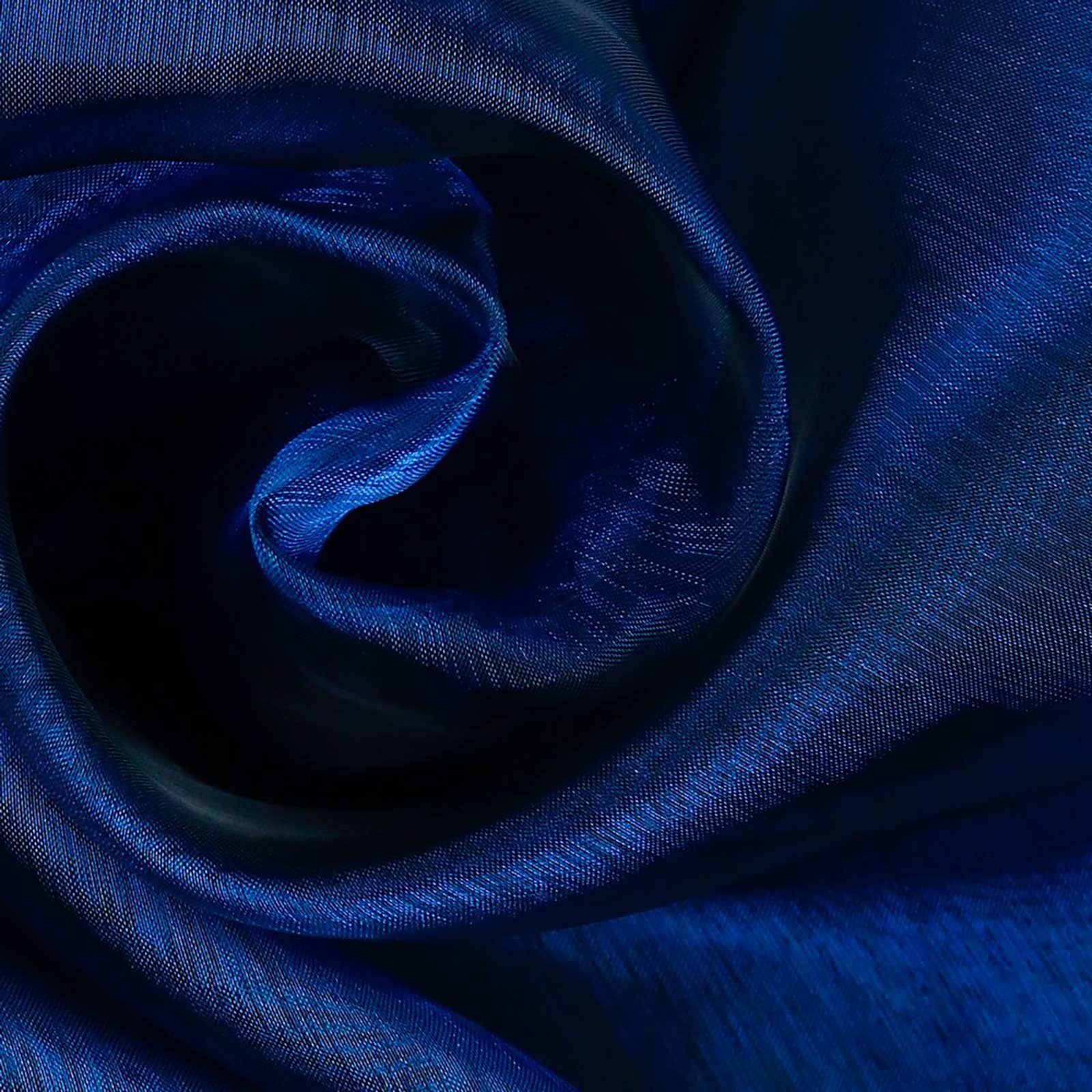 maDDma Stoff Organza Tüll Kostümstoff Chiffon Floristik 1 x 1,4 m Meterware, blau