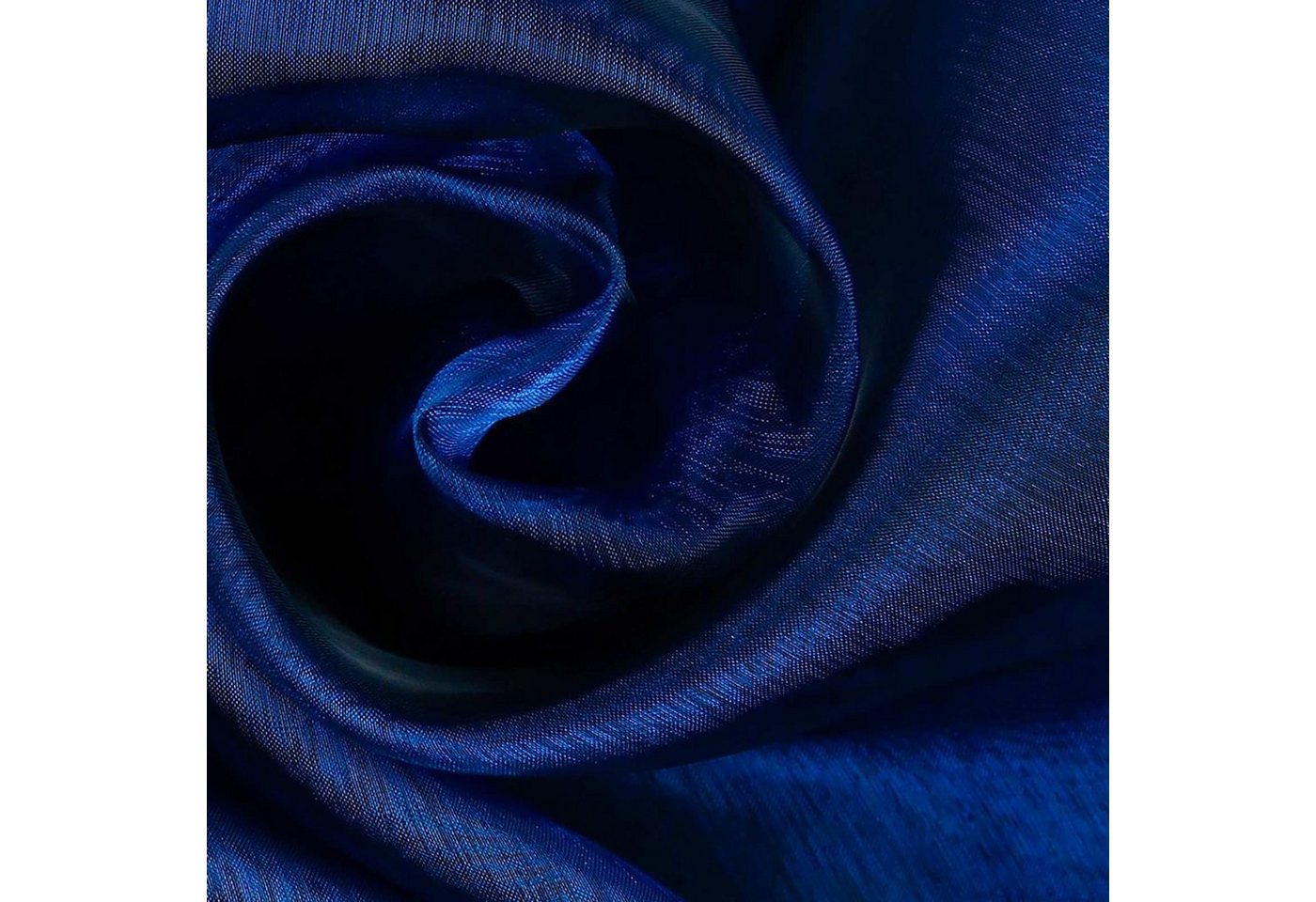 Thumbnail - maDDma Stoff Organza Tüll Kostümstoff Chiffon Floristik 1 x 1,4 m Meterware, blau