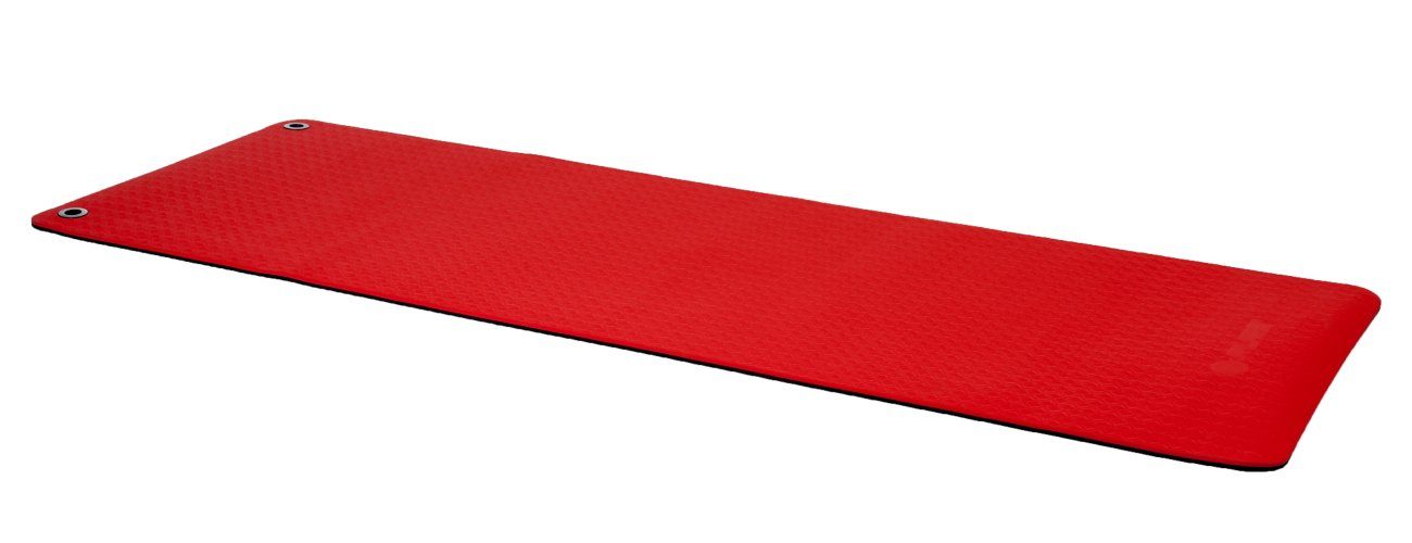 Pure 2 Improve Yogamatte TPE, 173 x 61 cm, rot-schwarz, mit Tragegurt