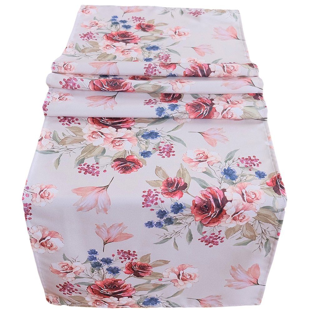 matches21 HOME & HOBBY Tischdecke Tischläufer Blüten Allover Druck Rosen al günstig online kaufen