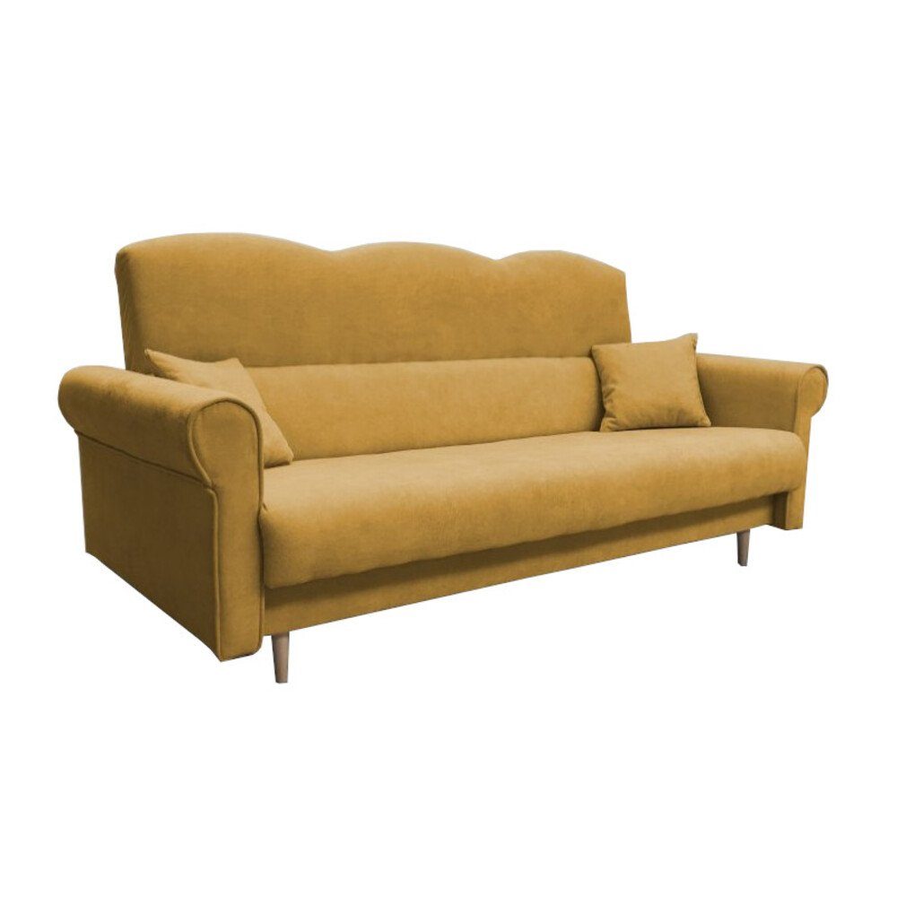 MOEBLO Schlafsofa TULIP, Kippsofa Sofa Klappsofa Bettfunktion Couch, mit Schlaffunktion und Bettkasten, Schlaf Couch