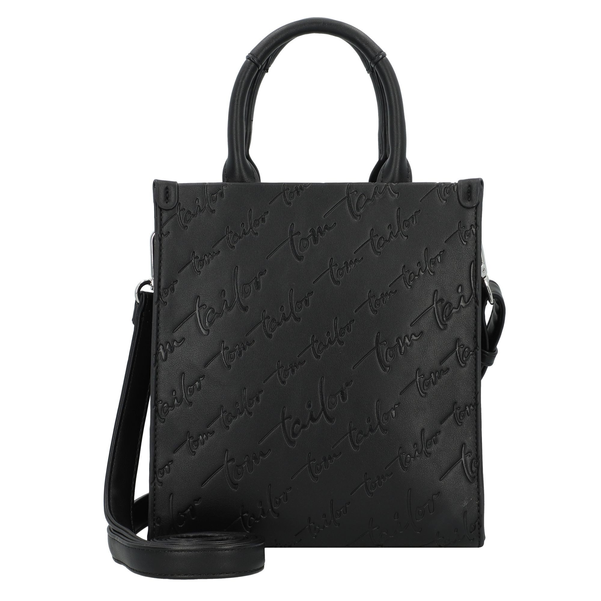 TOM TAILOR Denice Borsa A Tracolla Donna – Similpelle Nera, Con Tasca Per Smartphone, Cerniera, Tracolla Regolabile