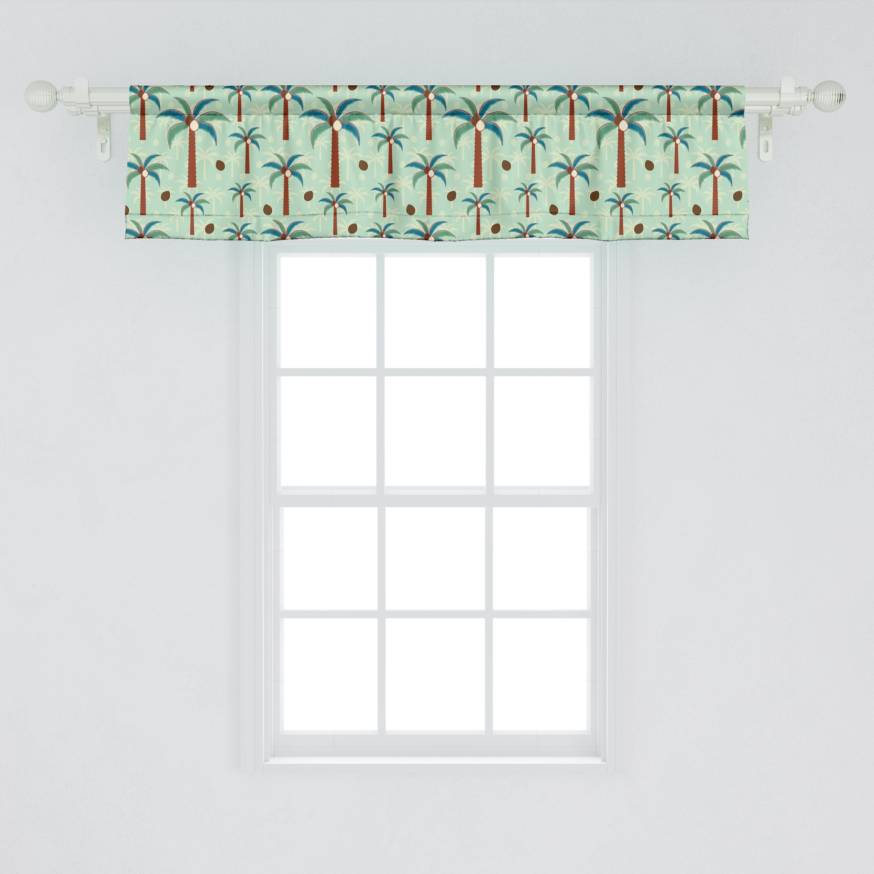 Schlafzimmer Microfaser, Vorhang Dekor Küche Volant Insel Abakuhaus, Kokosnusspalmen Scheibengardine Stangentasche, mit Moderne für