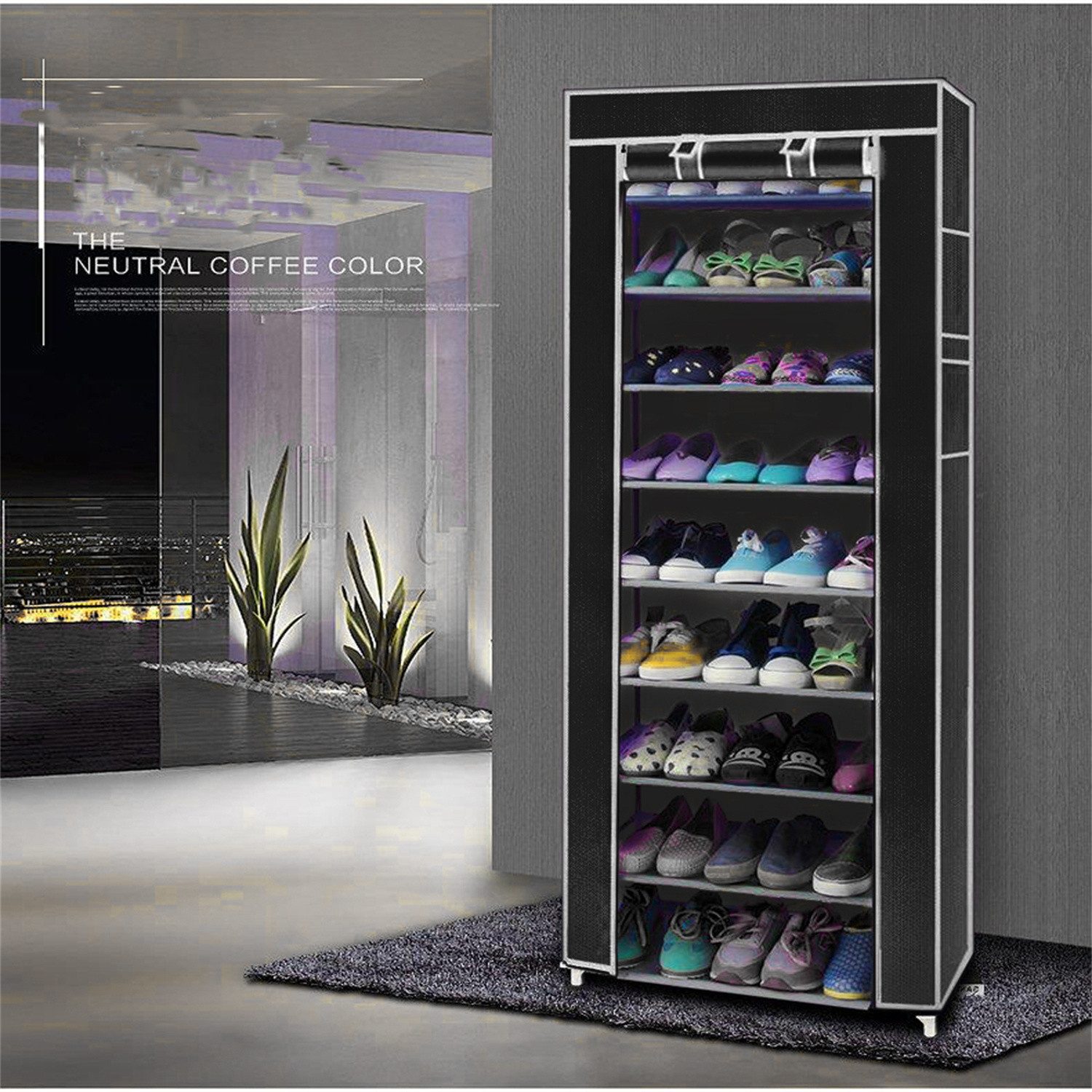 autolock Schuhregal 10-stufiges Schuhregal Organizer,Schuhregal mit günstig online kaufen