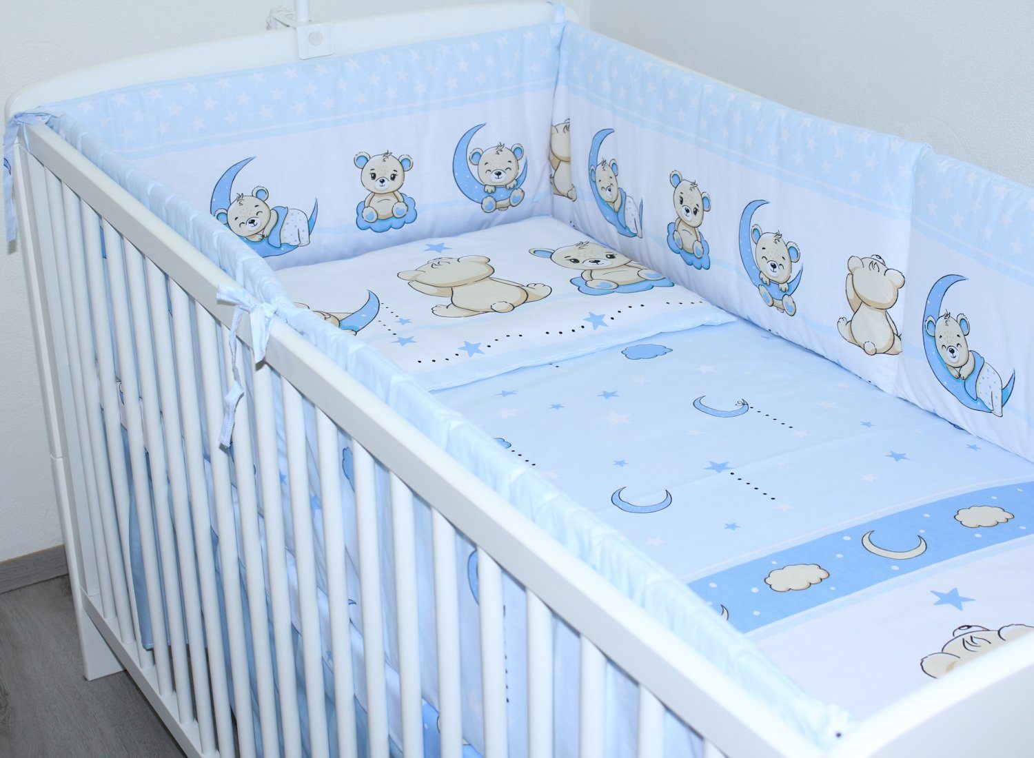 Primawela Bettnestchen Nestchen 360 cm Bettumrandung Baby Bett Kinder Nest Kopfumrandung