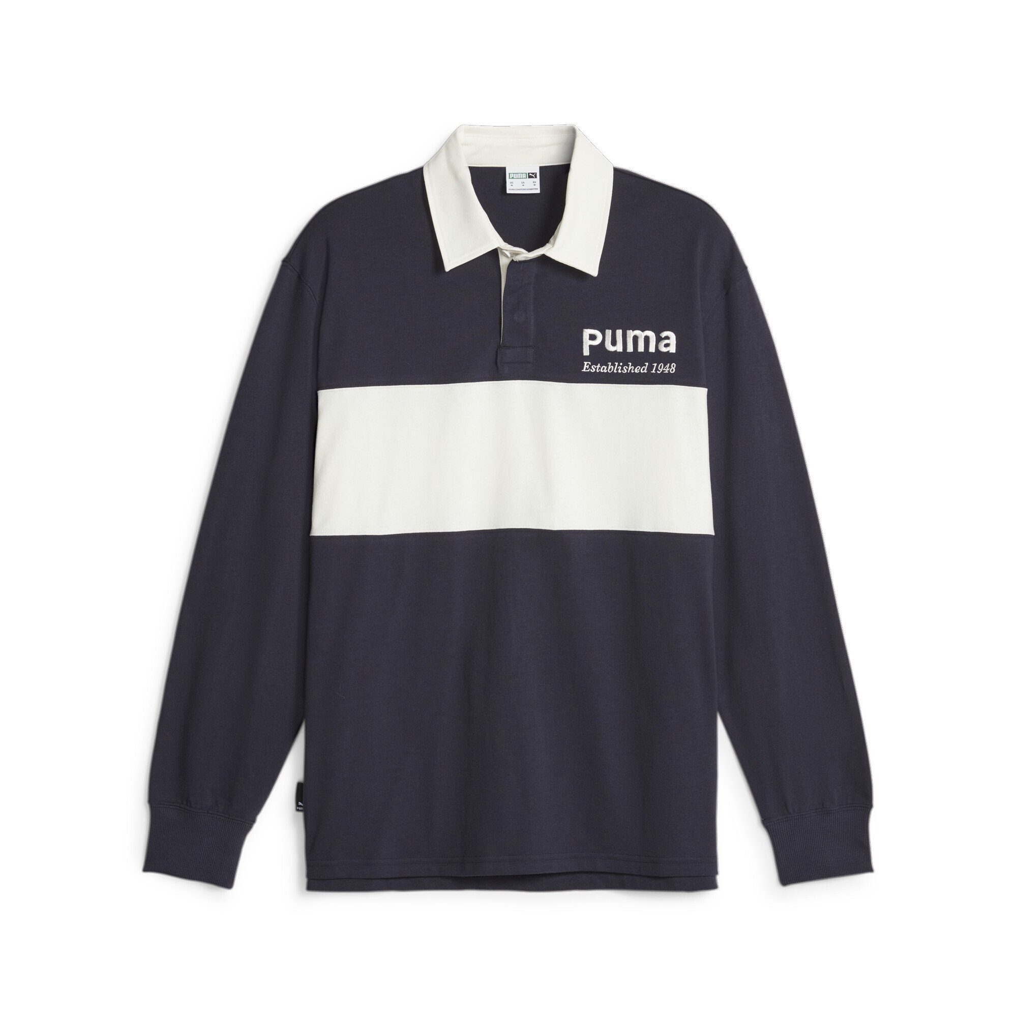 Blue Navy New PUMA Rugby-Shirt PUMA Poloshirt Team Herren