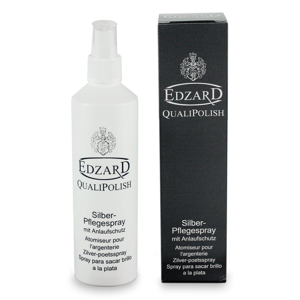 EDZARD Reinigungs-Set QualiPolish® Silber-Pflegespray, mit Anlaufschutz, Inhalt 250 ml