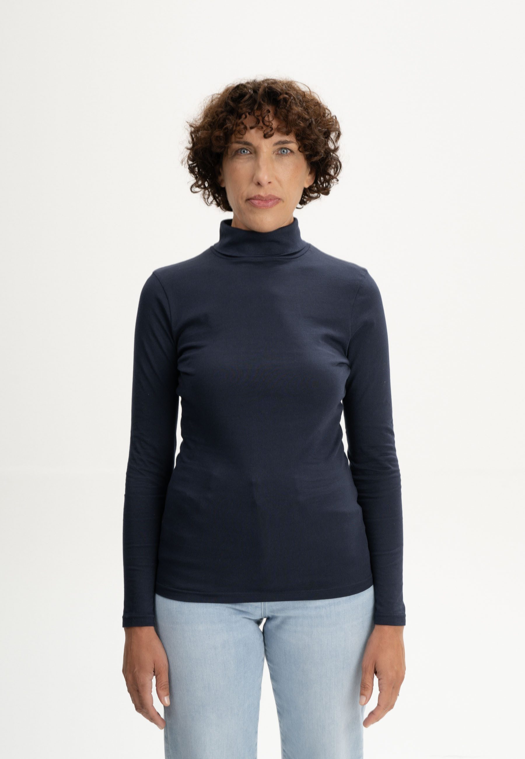 MELA Langarmshirt Damen Turtleneck Shirt ANCHAL günstig online kaufen