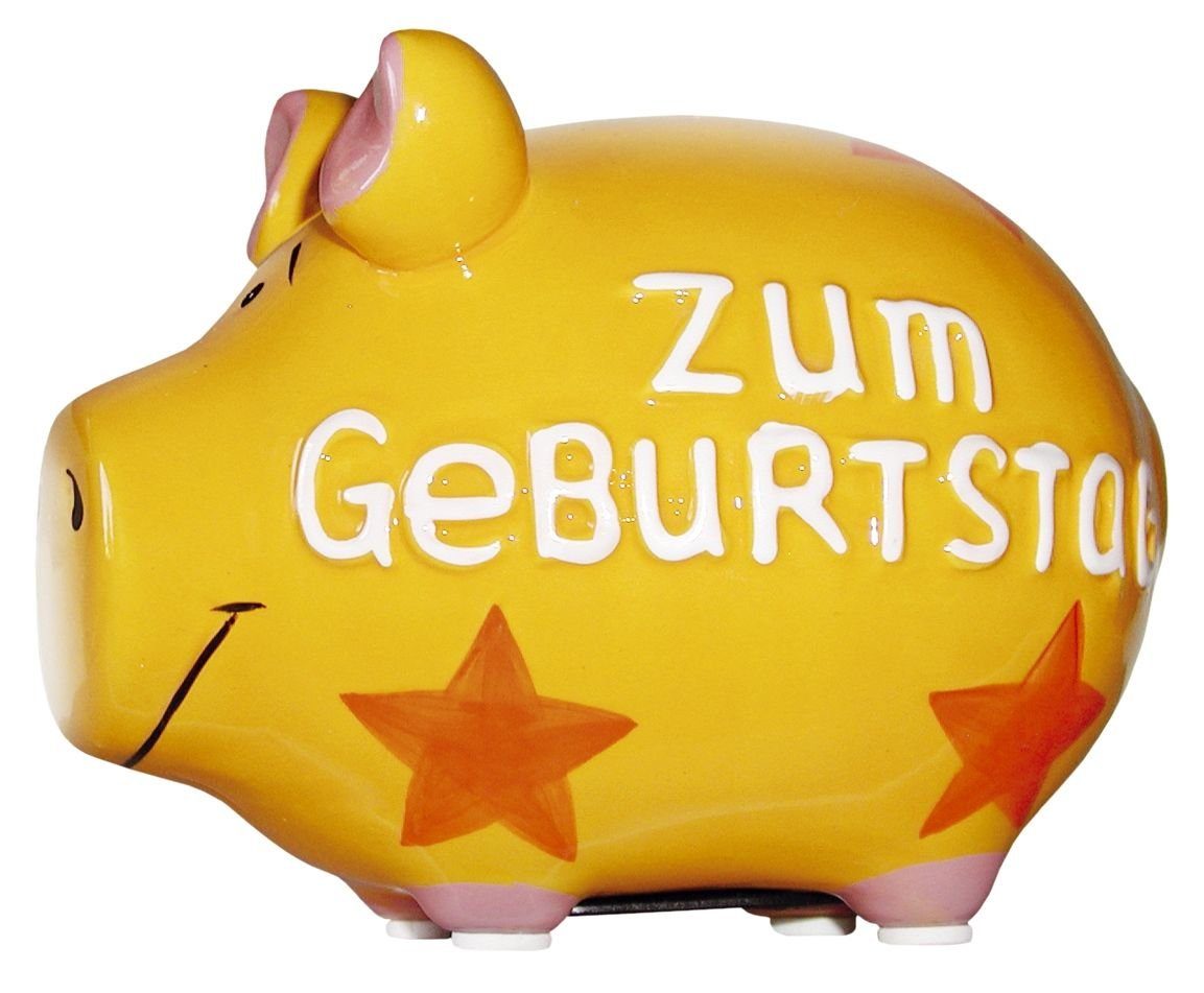 KCG Klemmen Spardose Schwein "Zum Geburtstag" - klein