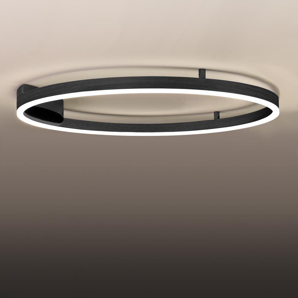 Alu-Gebürstet, Wandlampe Dimmbar 60 Warmweiß Ring Deckenleuchte s.luce & Deckenlampe LED