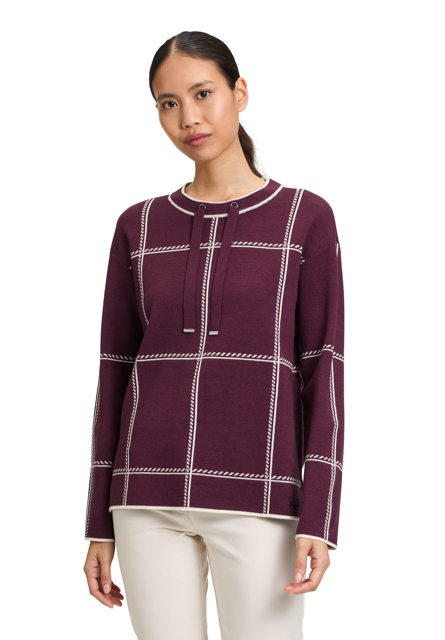 Strickpullover Betty Barclay Damen Strickpullover kariert