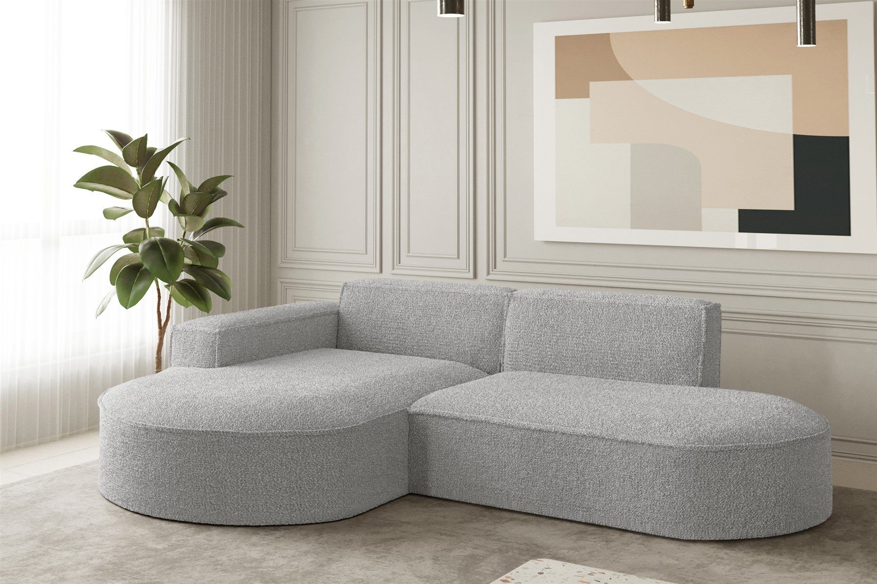 Fun Möbel Ecksofa Ecksofa Designersofa PALMA günstig online kaufen