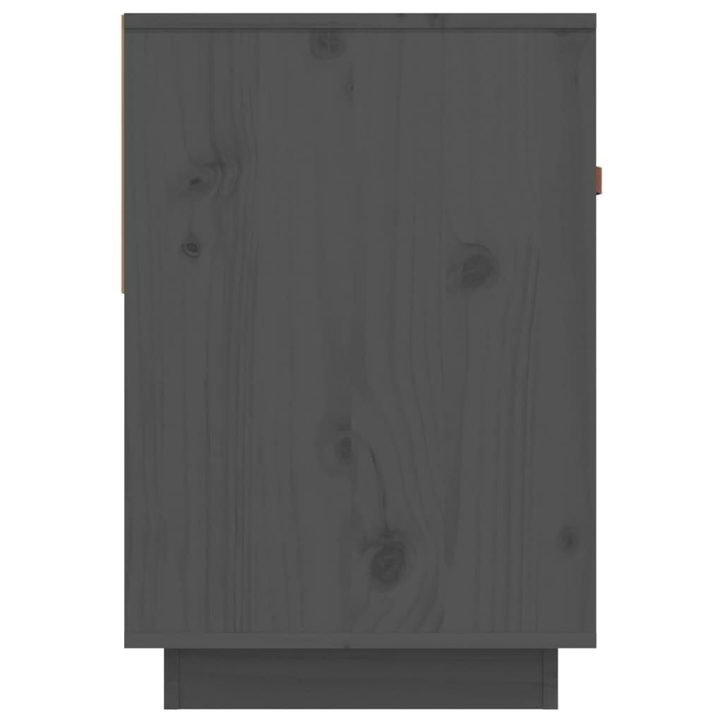 Massivholz furnicato 90x40x60 Kiefer TV-Schrank cm Grau