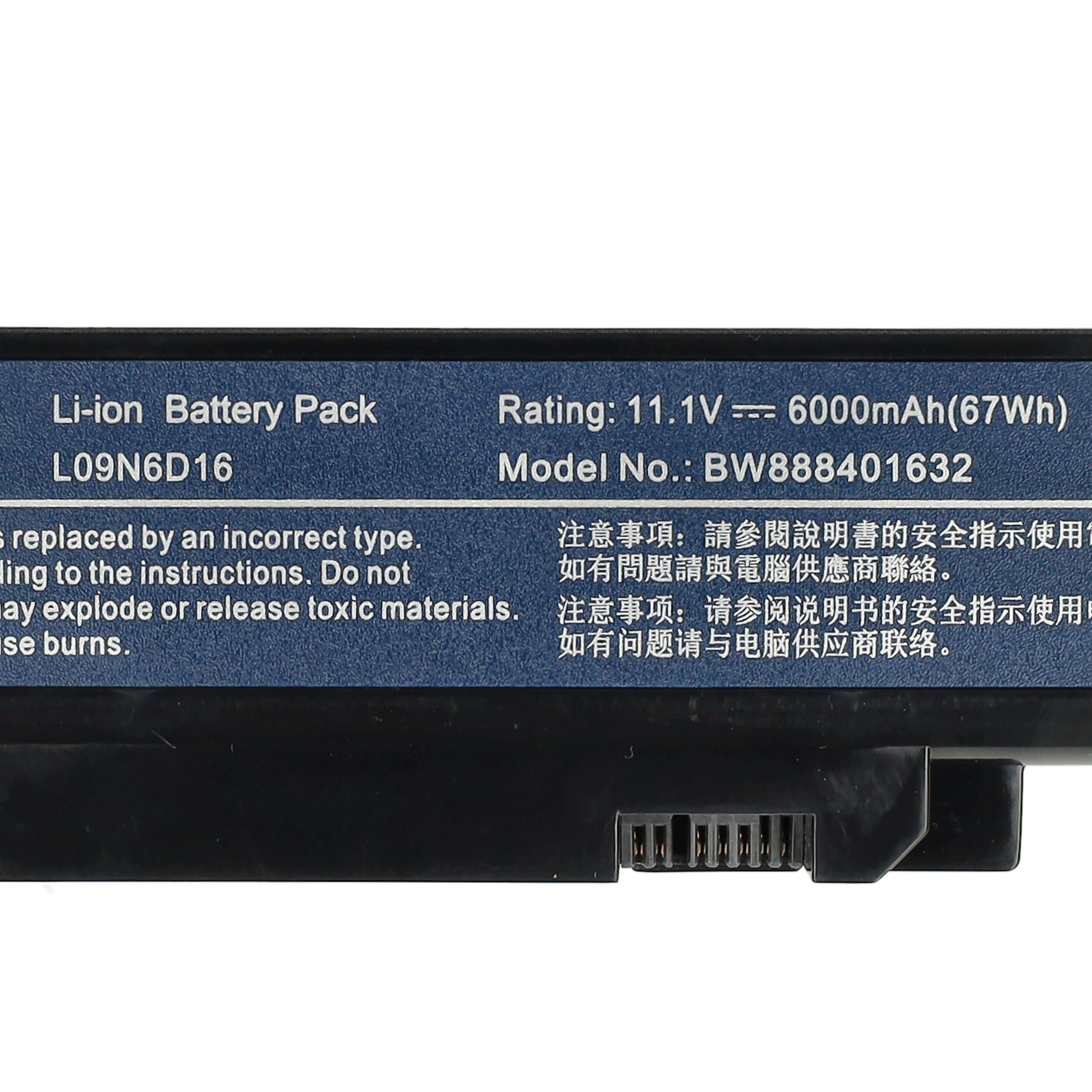 Extensilo kompatibel mit Lenovo (11,1 Li-Ion Laptop-Akku mAh V) IdeaPad 6000 Y560PT-ISE