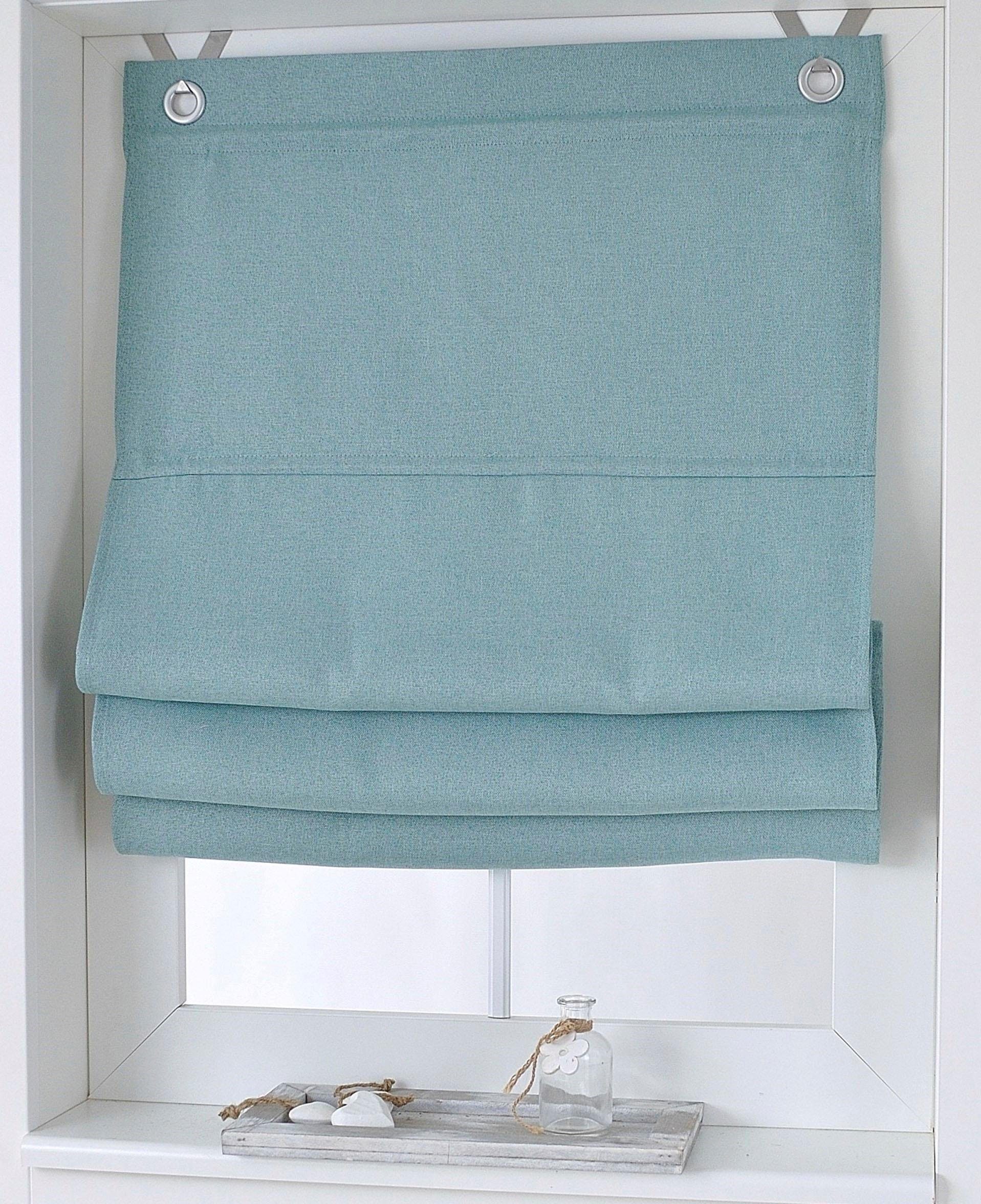 Kutti Raffrollo Dimout, mit Hakenaufhängung, ohne Bohren, freihängend, verd günstig online kaufen